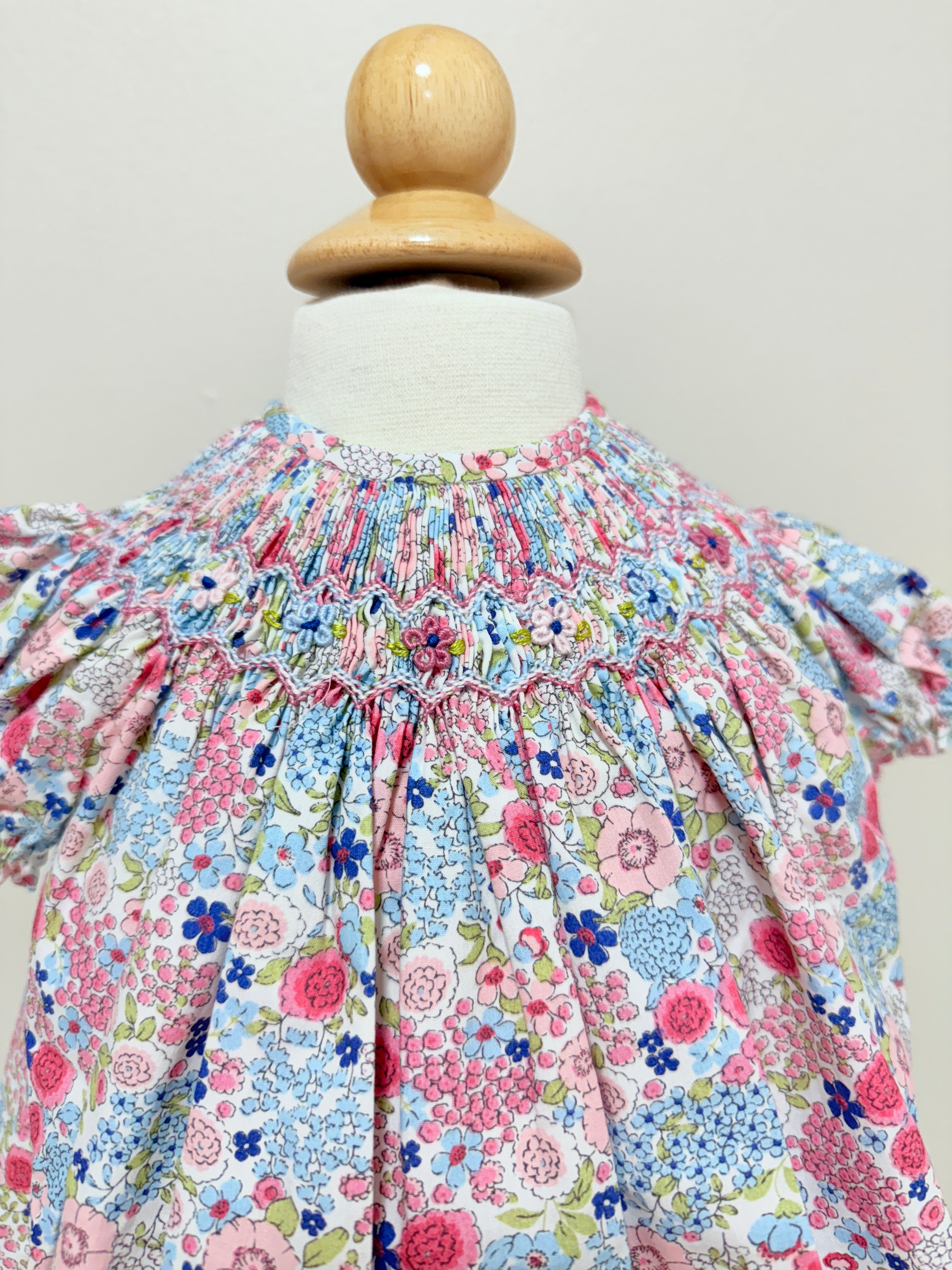 DBB 'Rosa' Popelin Smock Bloomer Set