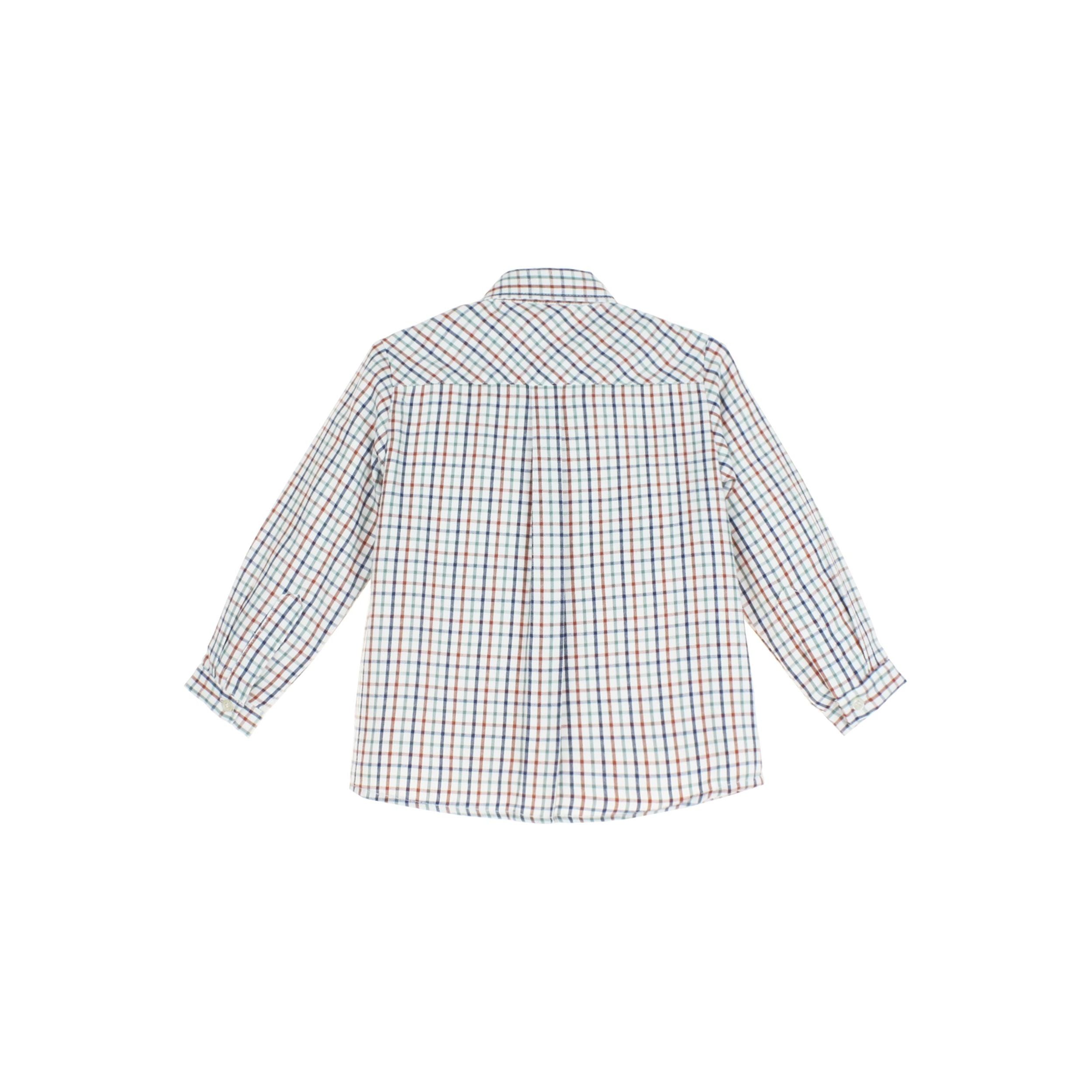Checkered shirt on a white background