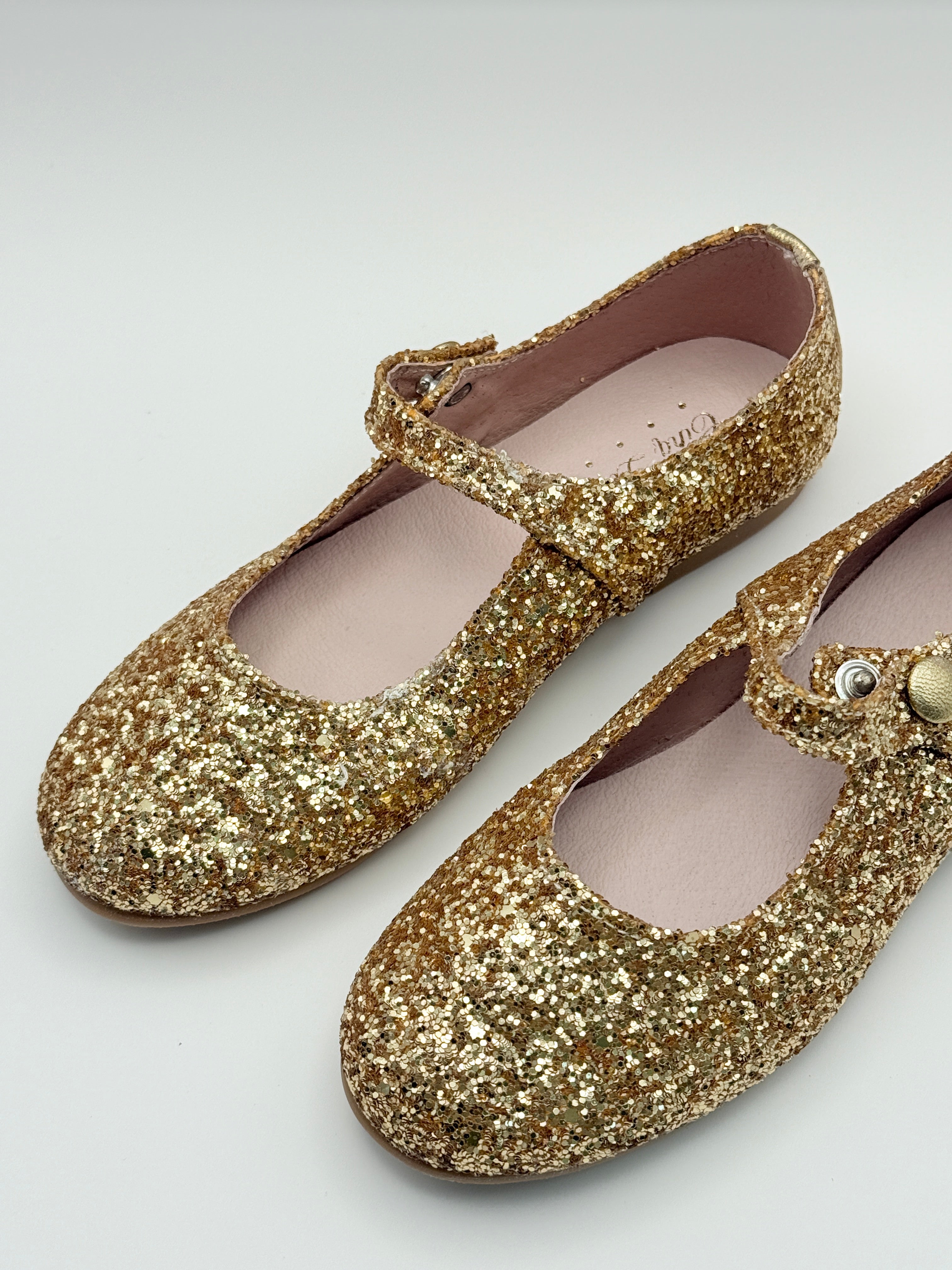Mary Jane Glitter Oro