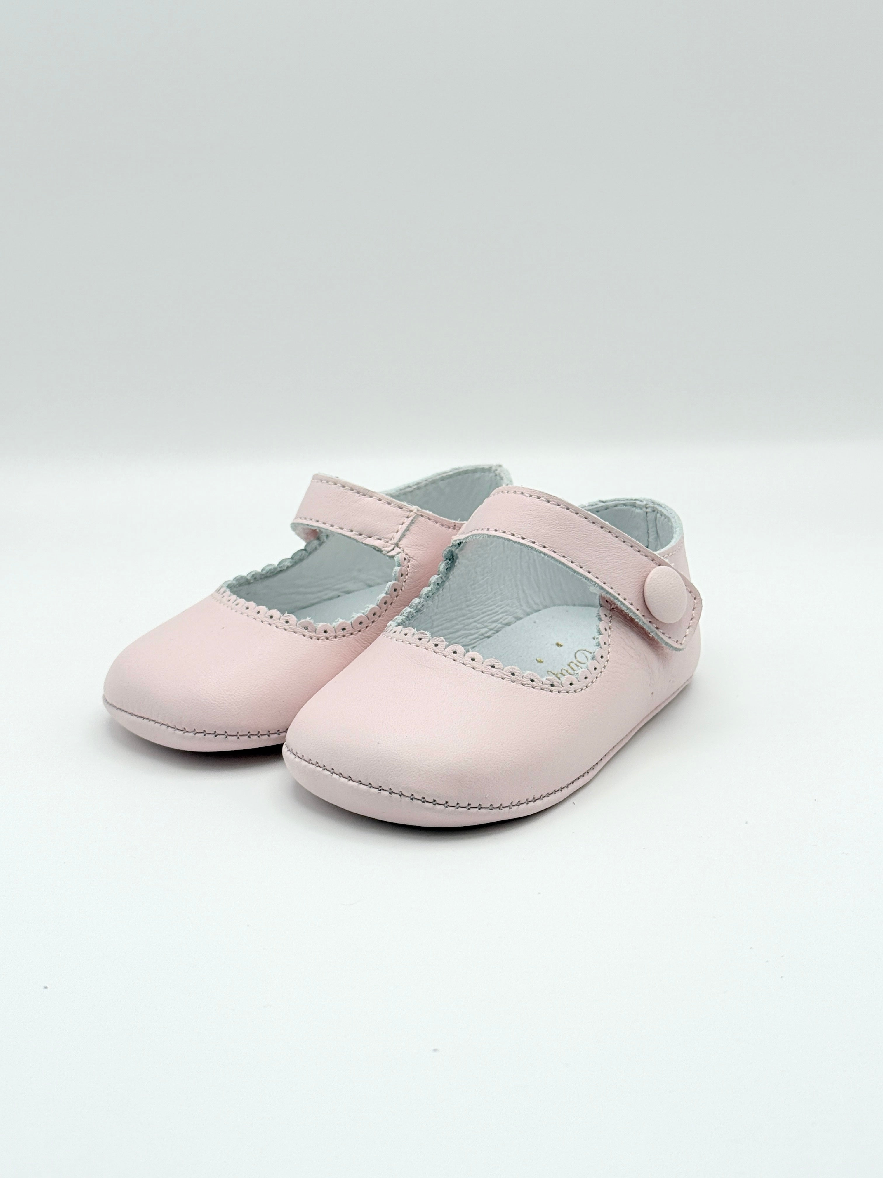 Crib Shoe Mary Jane Button Pink