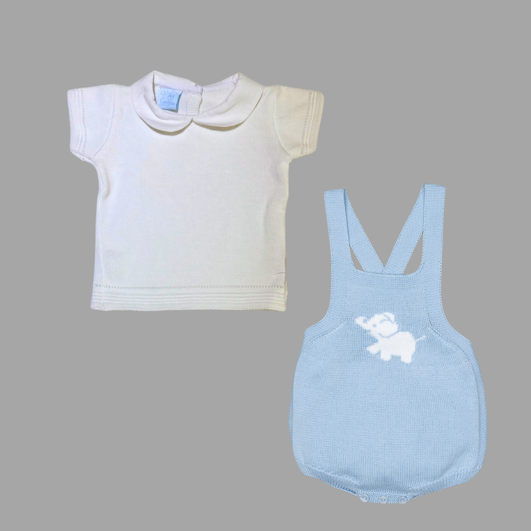 Dungaree Elephantito- 2pc