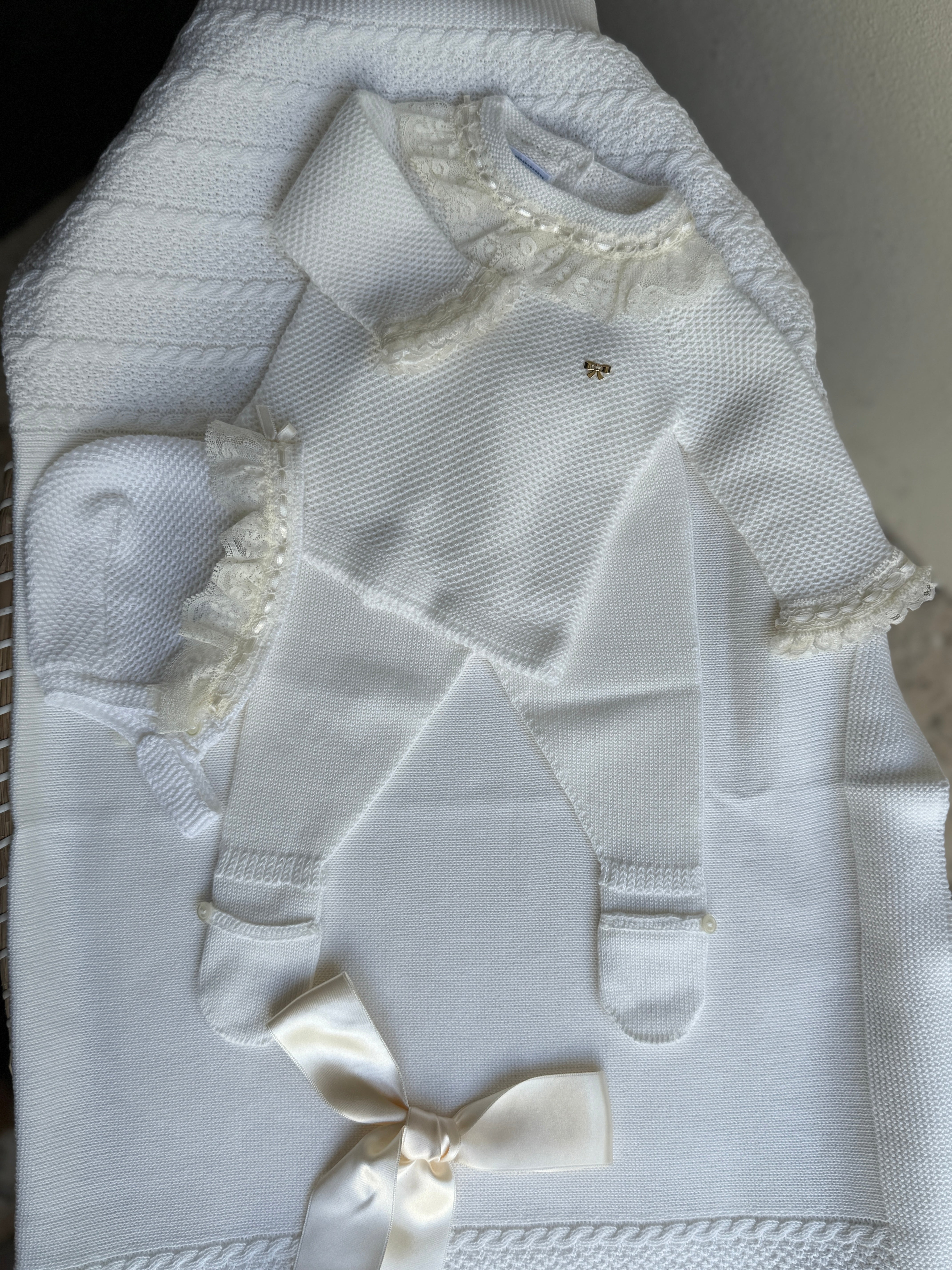 Knit Set Blanca- 3pc