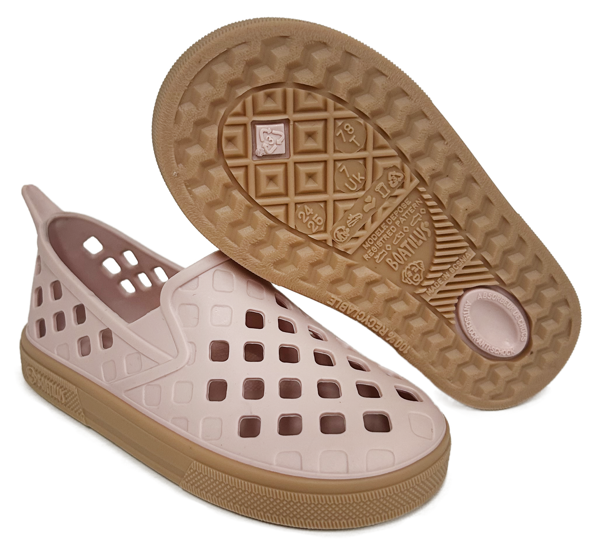 Boatilus Easy Veg Old Pink Rubber Sneaker