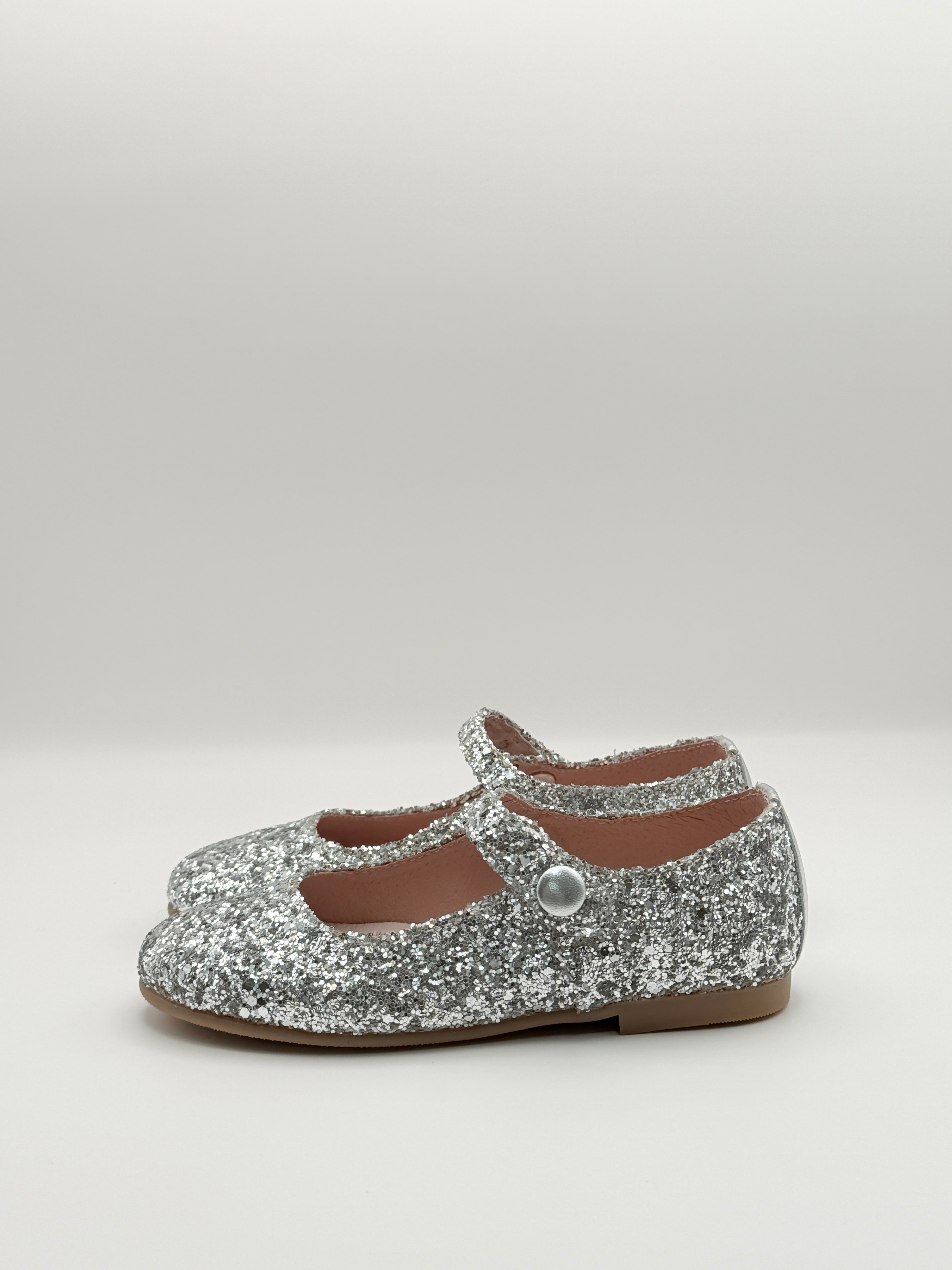 Mary Jane Glitter Silver
