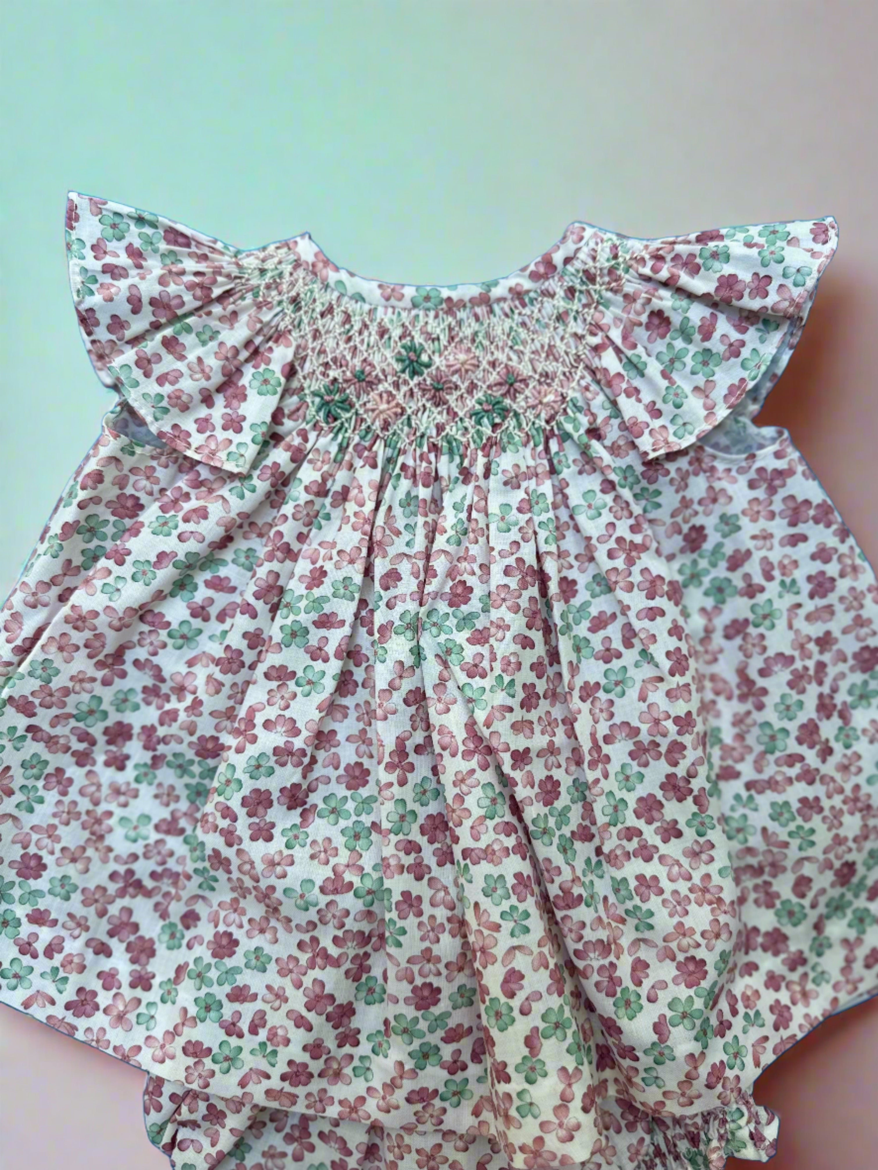 Smock Bloomer Set Magnolias