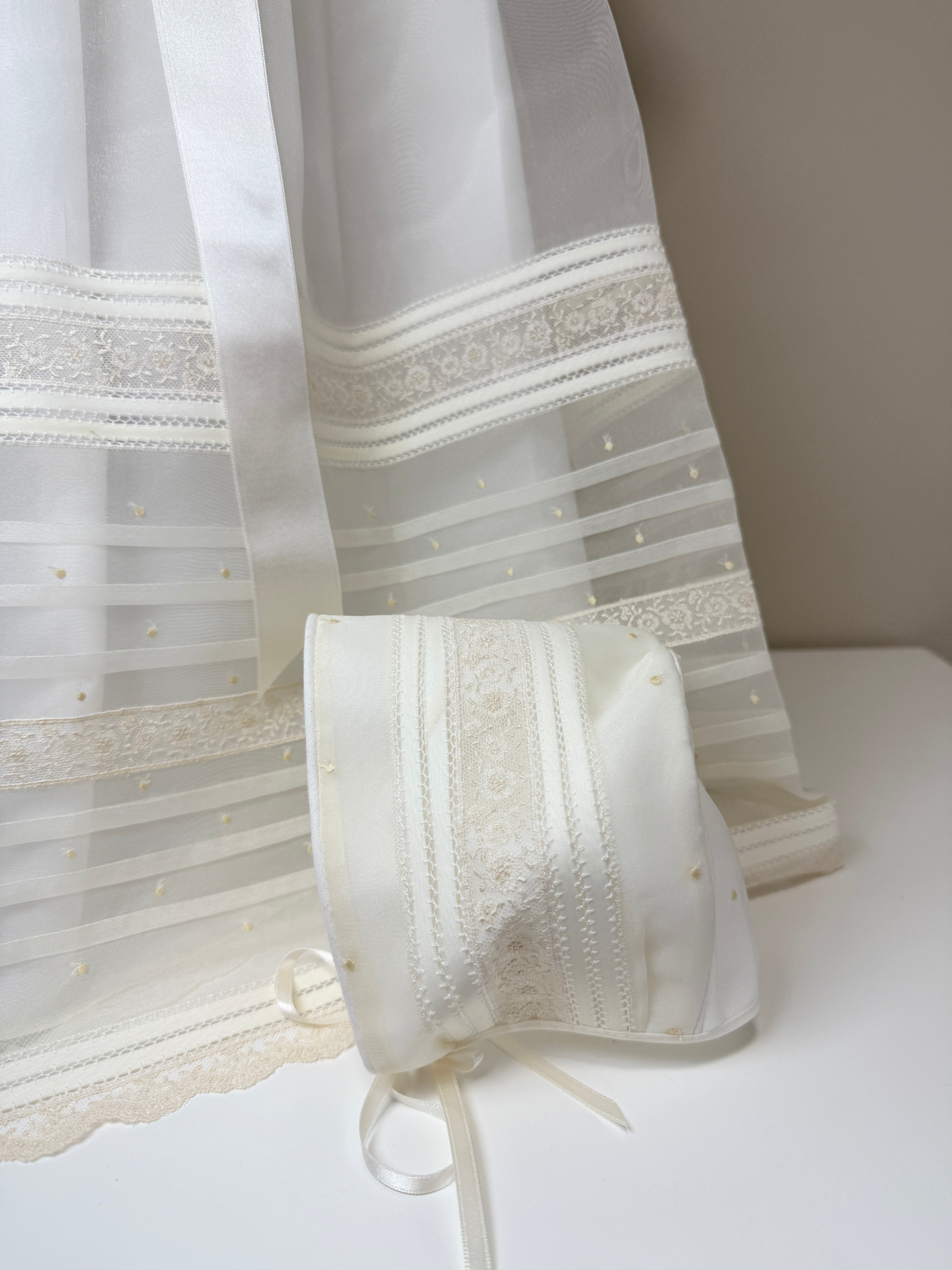 Christening Gown Mercedes- 2pc