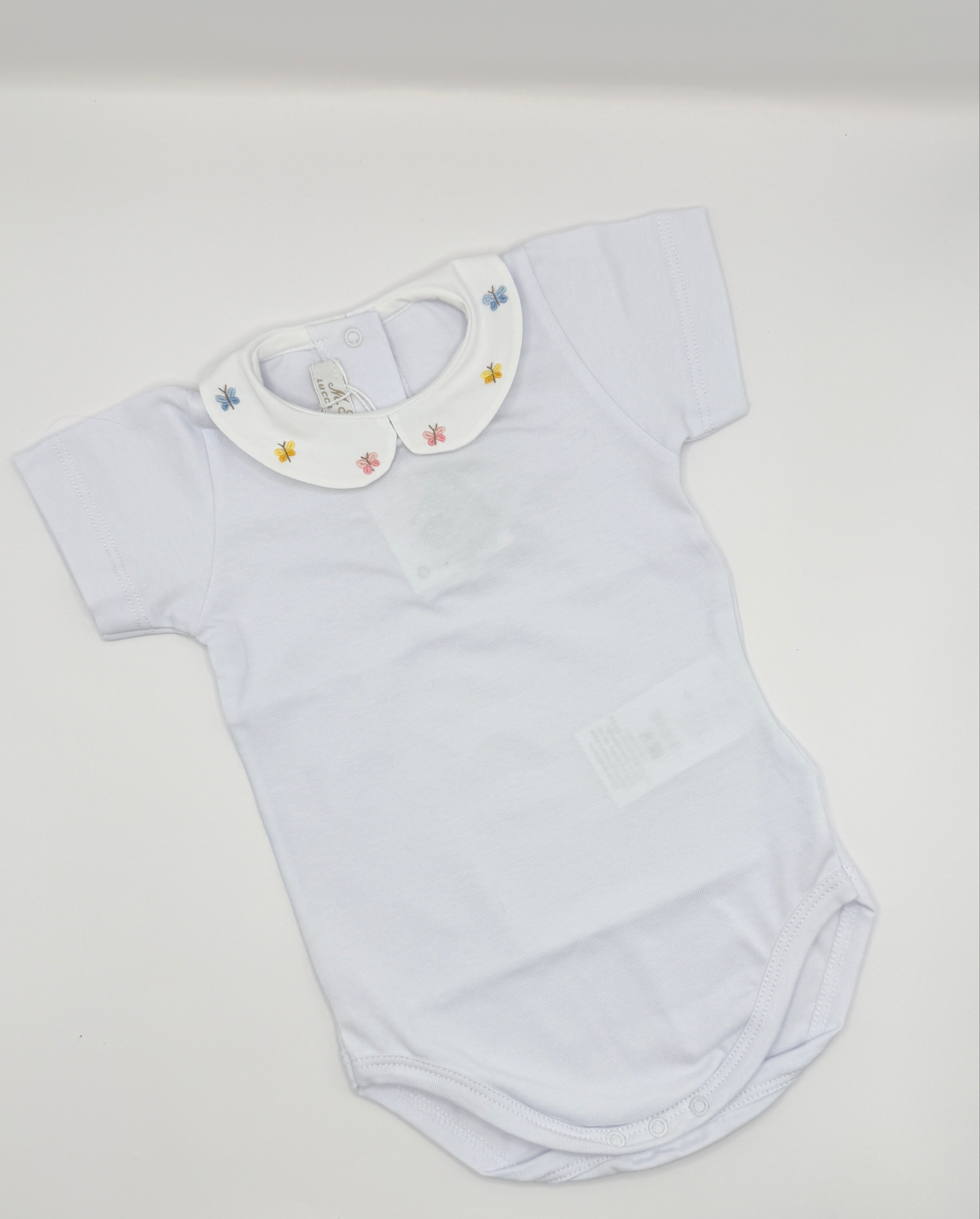 Hand Embroidered Onesie 'Butterflies'