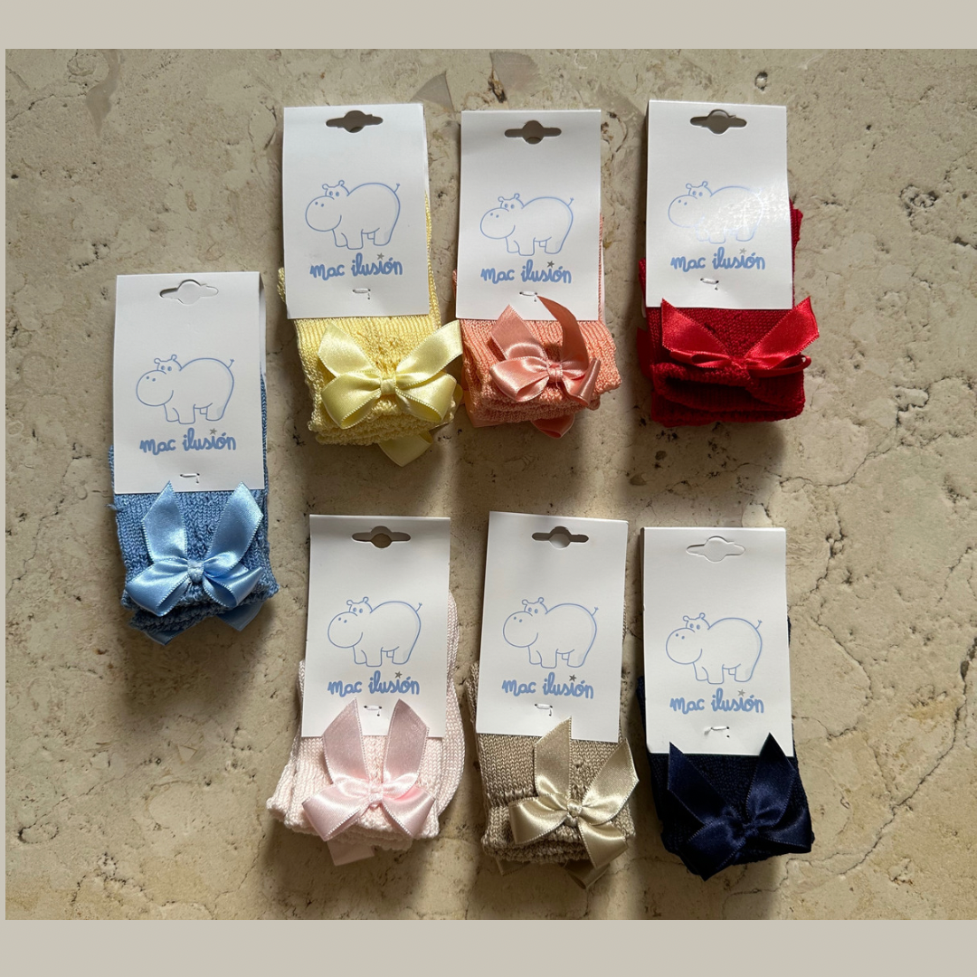 Short Sock Calado Bow- Colors