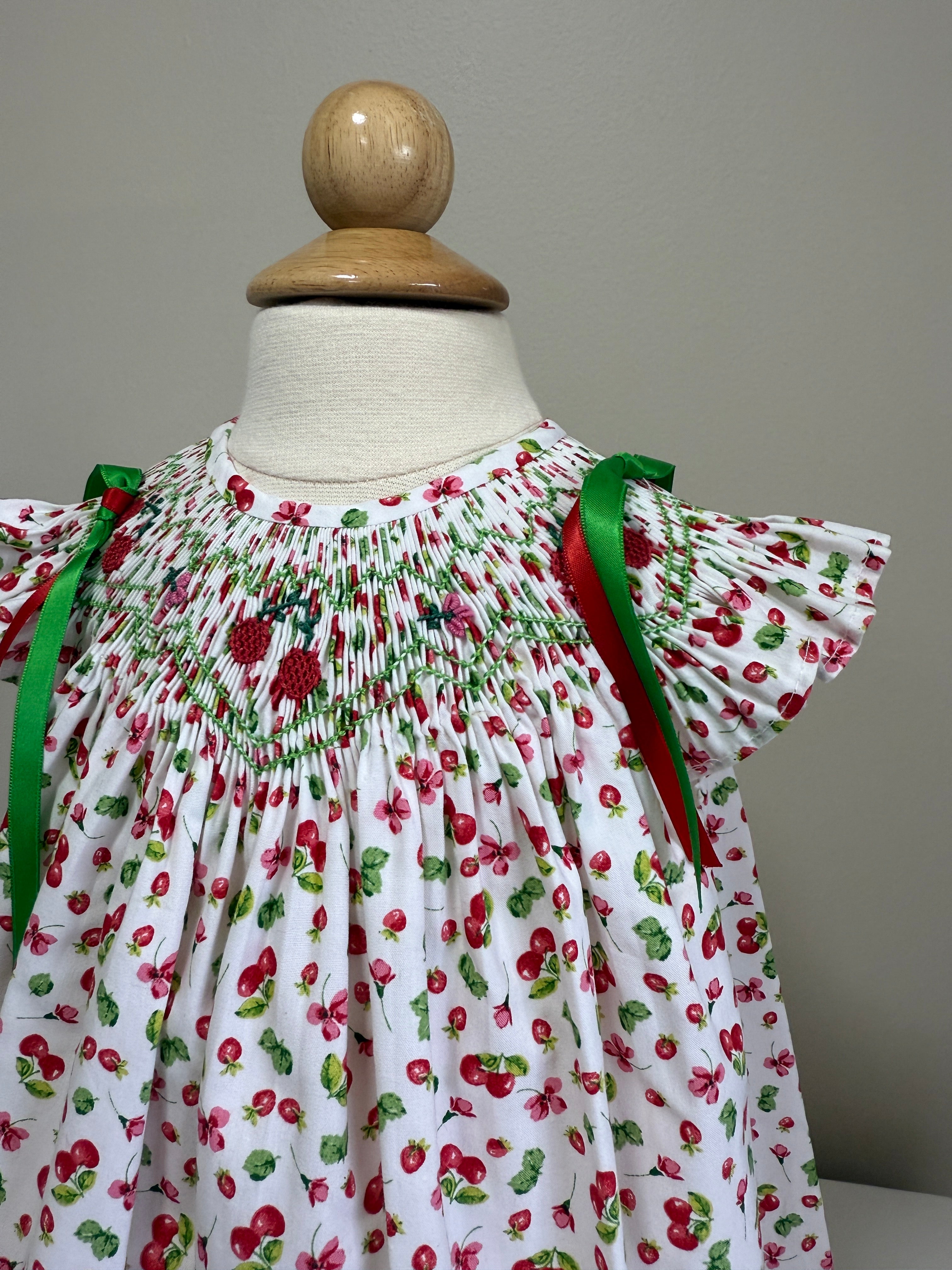 Smock Dress Cherries