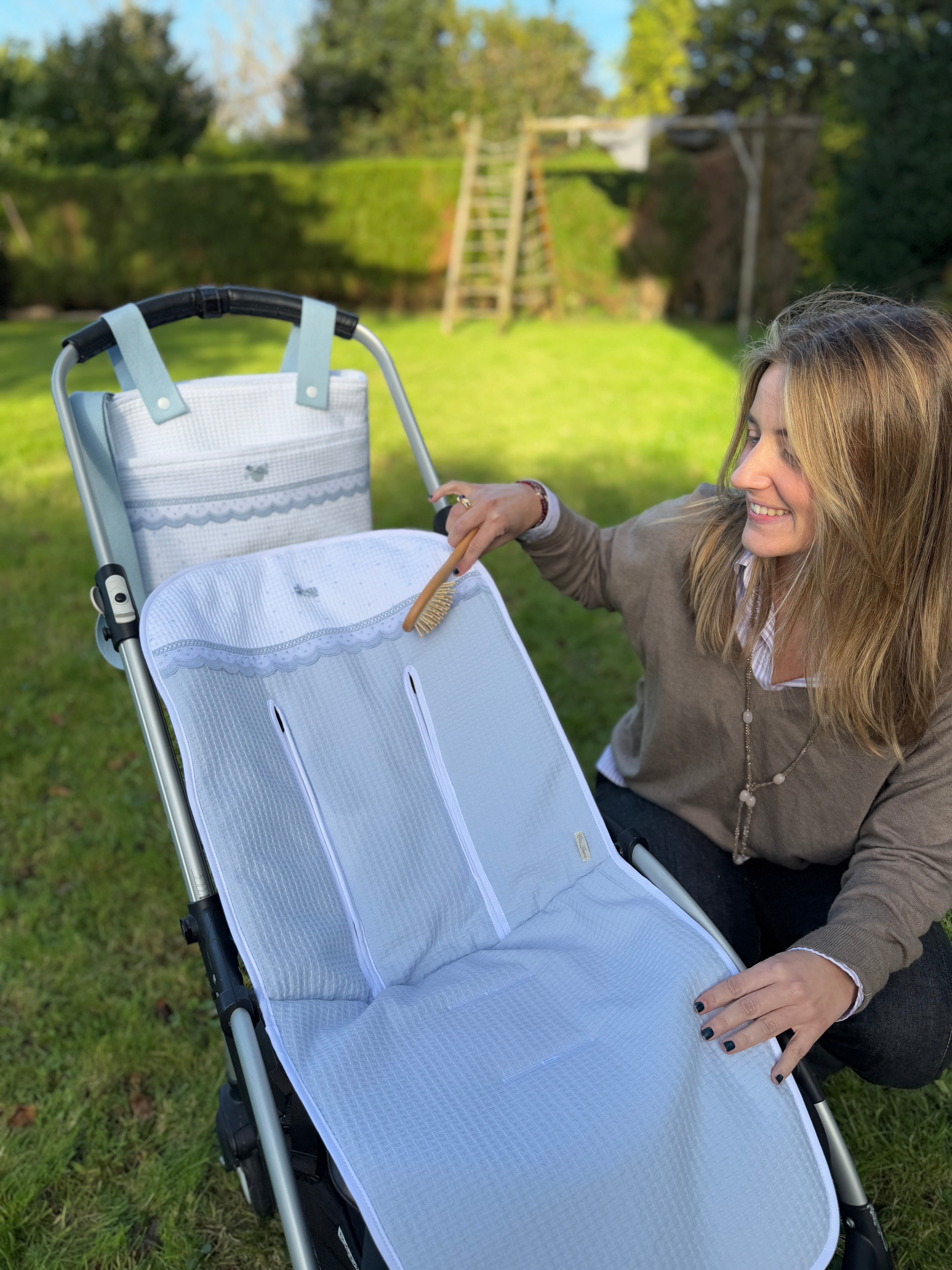 Universal Stroller Liner Dots Blue