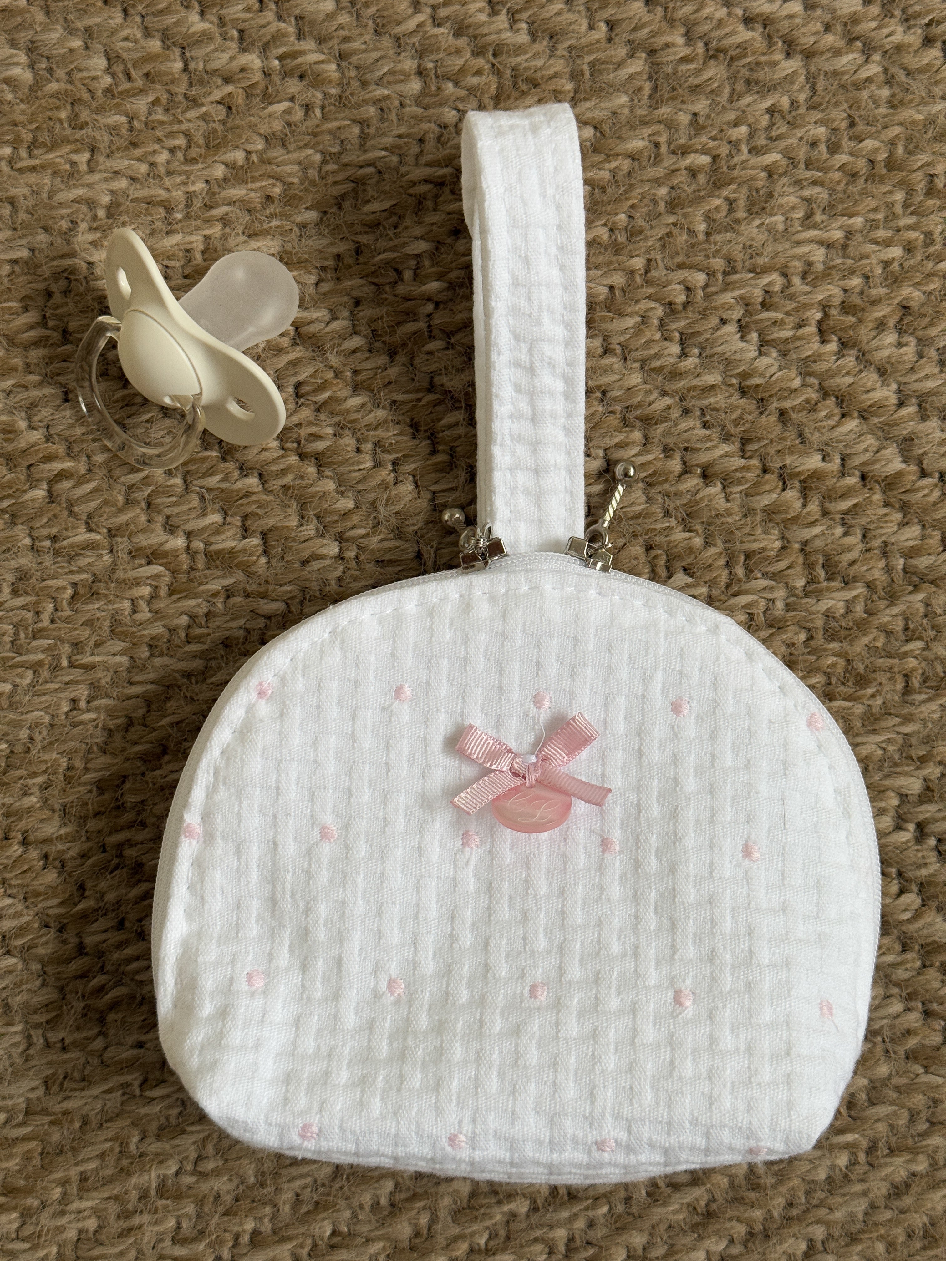 Pacifier Holder Bag Dots