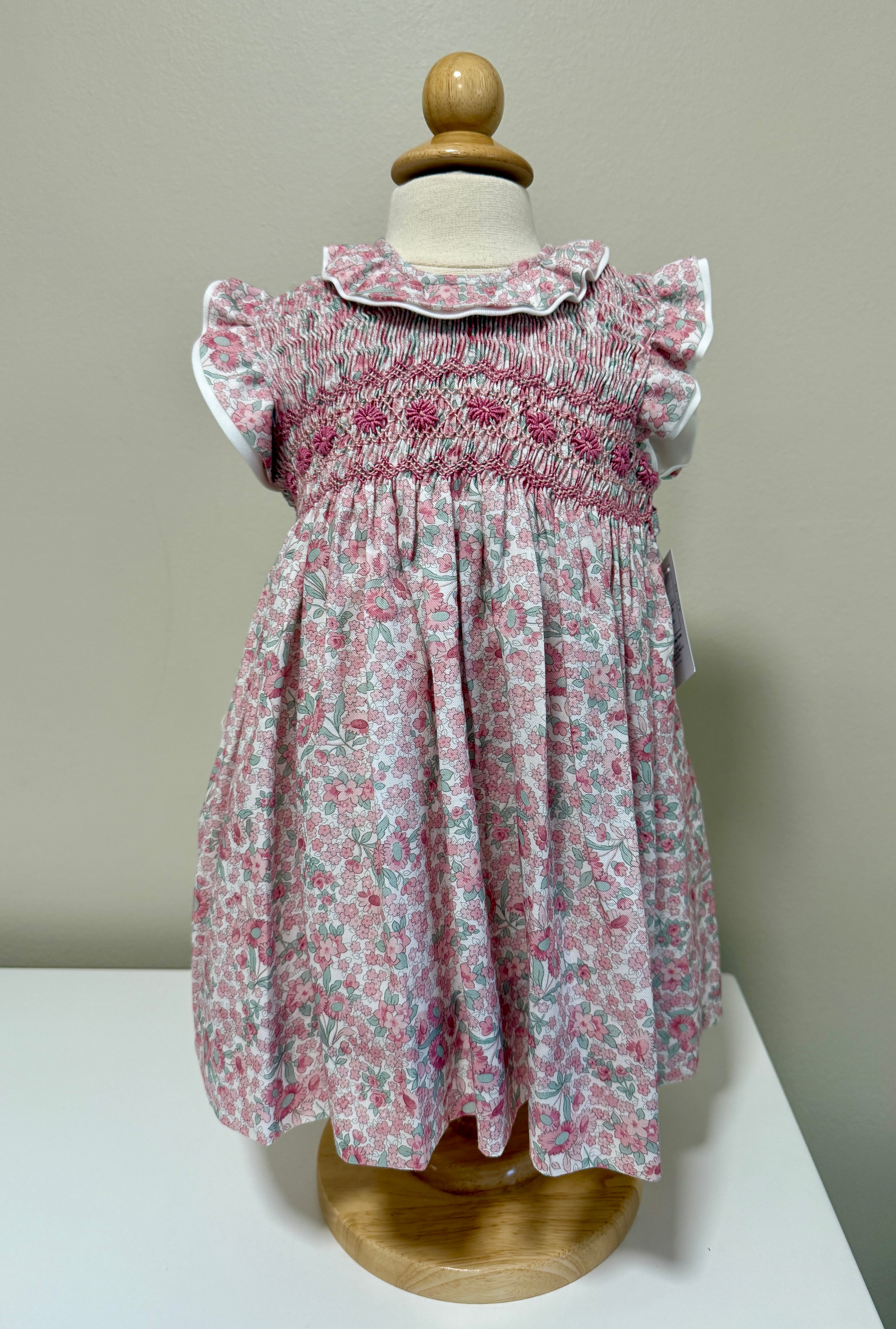 Filita 'Lydia' Floral Pink Sleeveless Dress