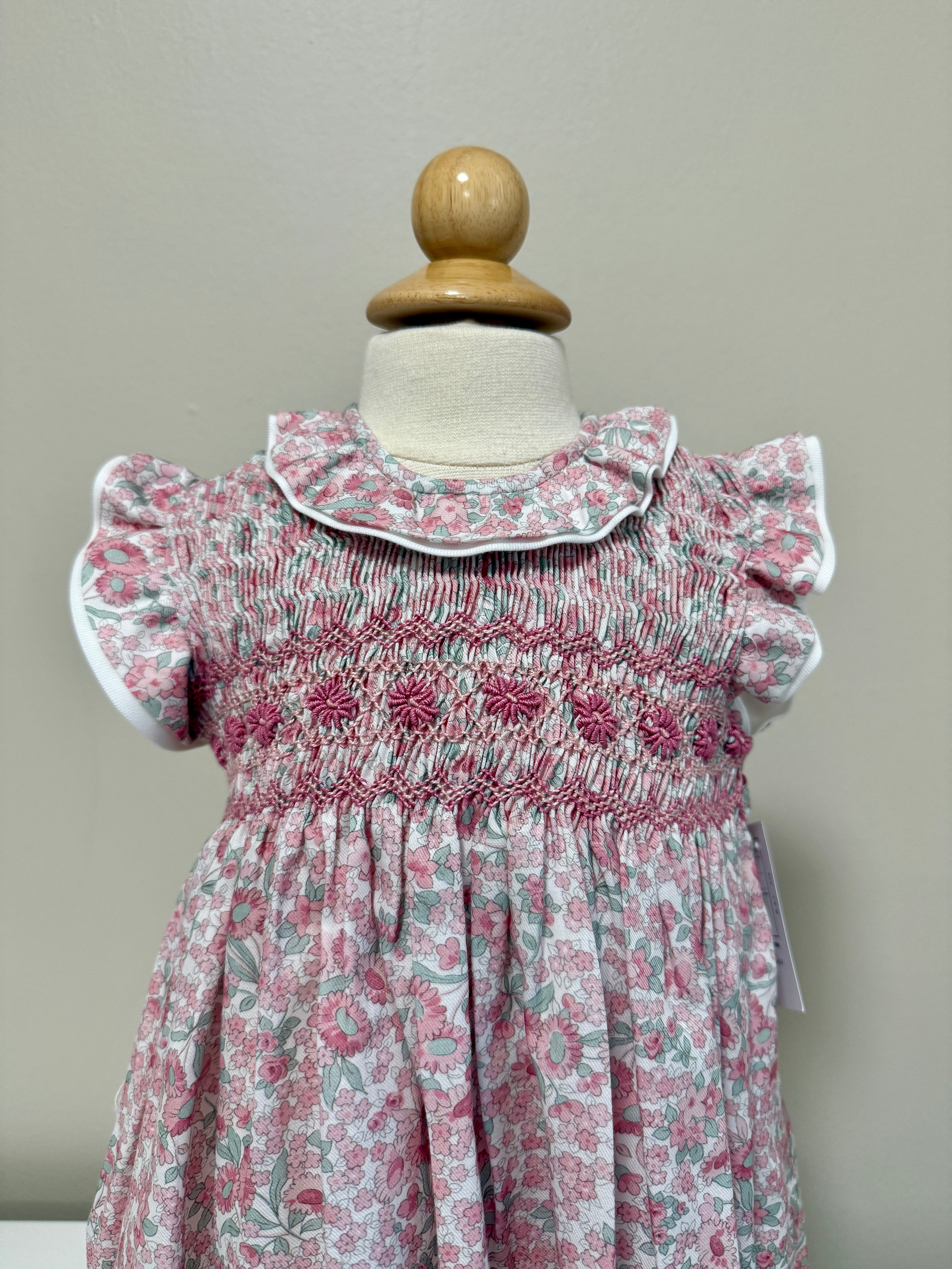 Filita 'Lydia' Floral Pink Sleeveless Dress