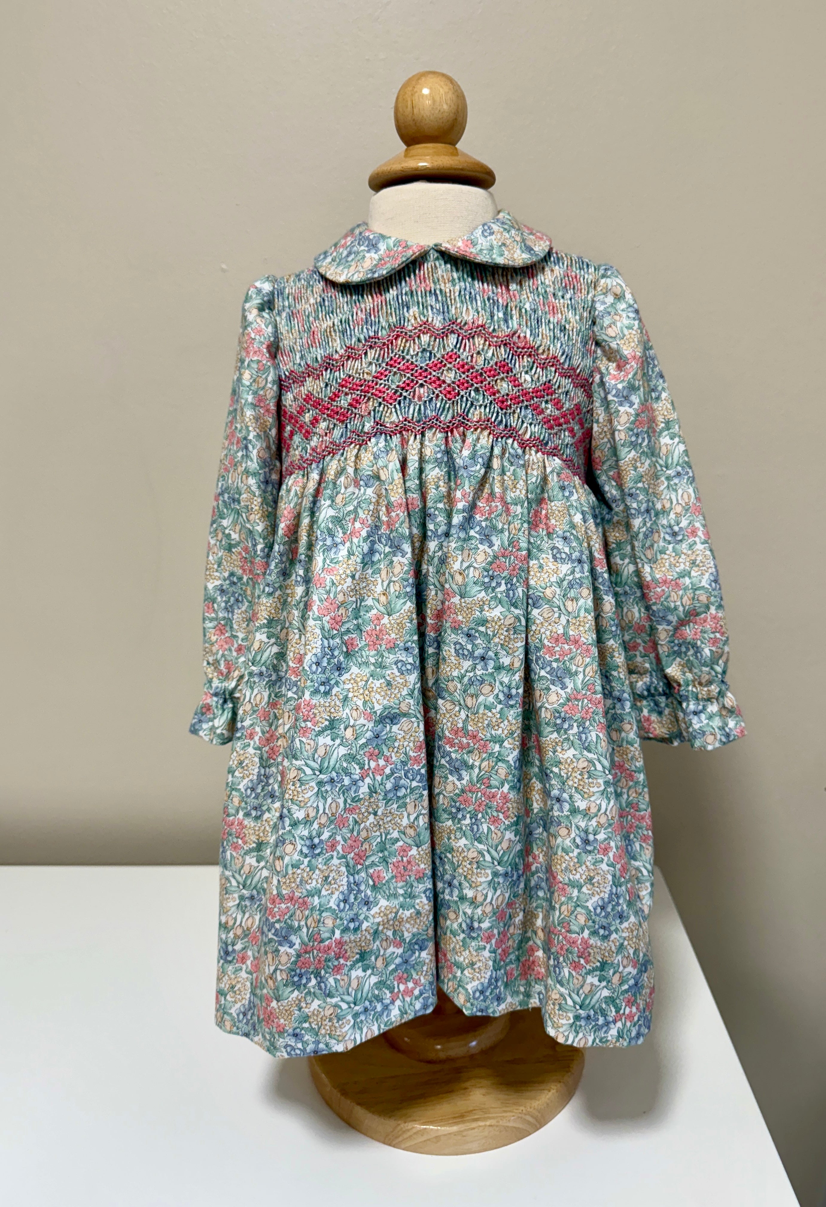 Filita 'Regina' Long Sleeved Multicolor Floral Dress