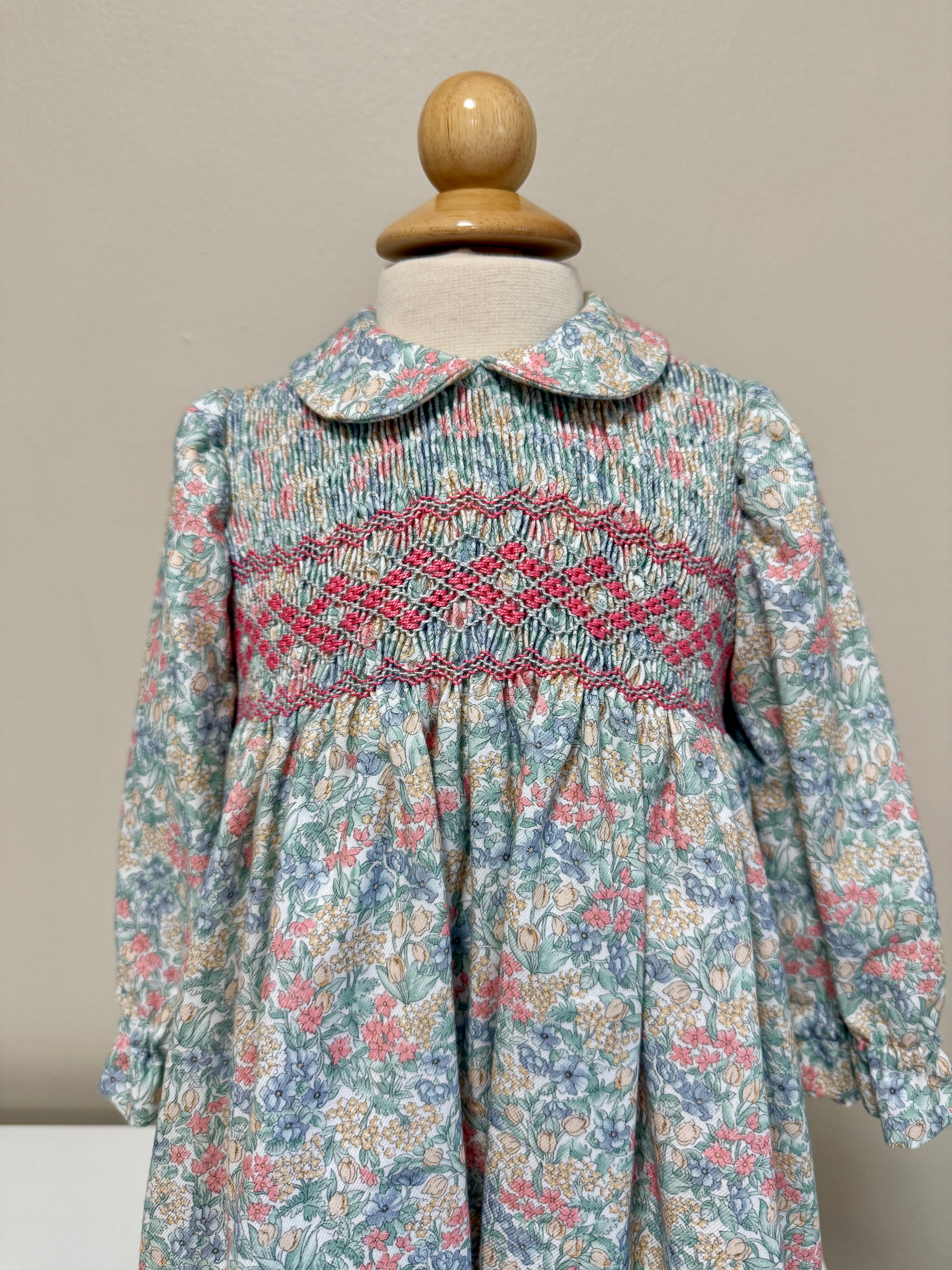 Filita 'Regina' Long Sleeved Multicolor Floral Dress