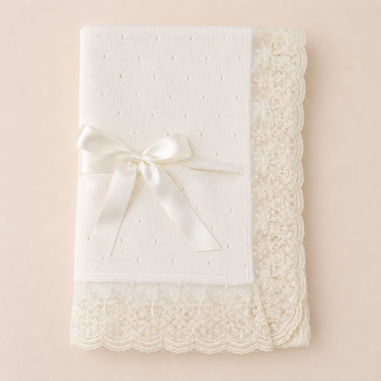 Blanket 'Scallop Ivory'