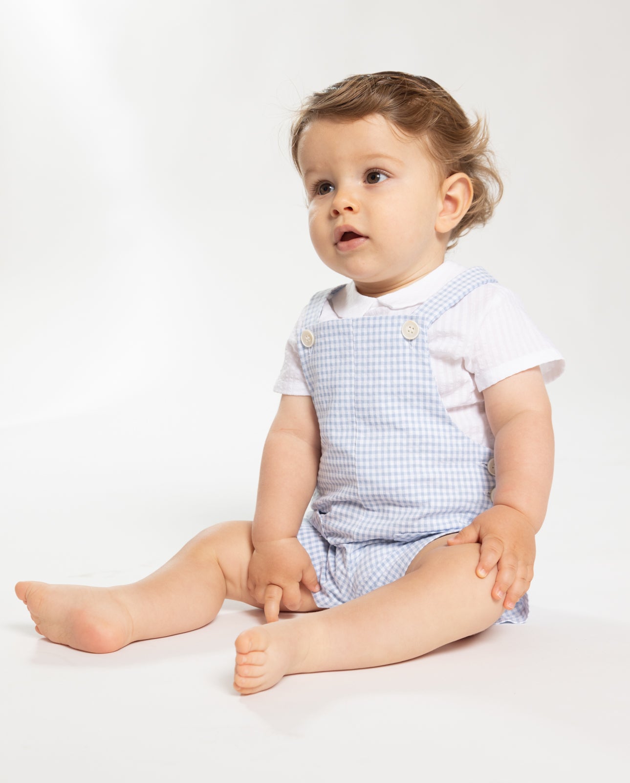 Dungaree Set Gingham