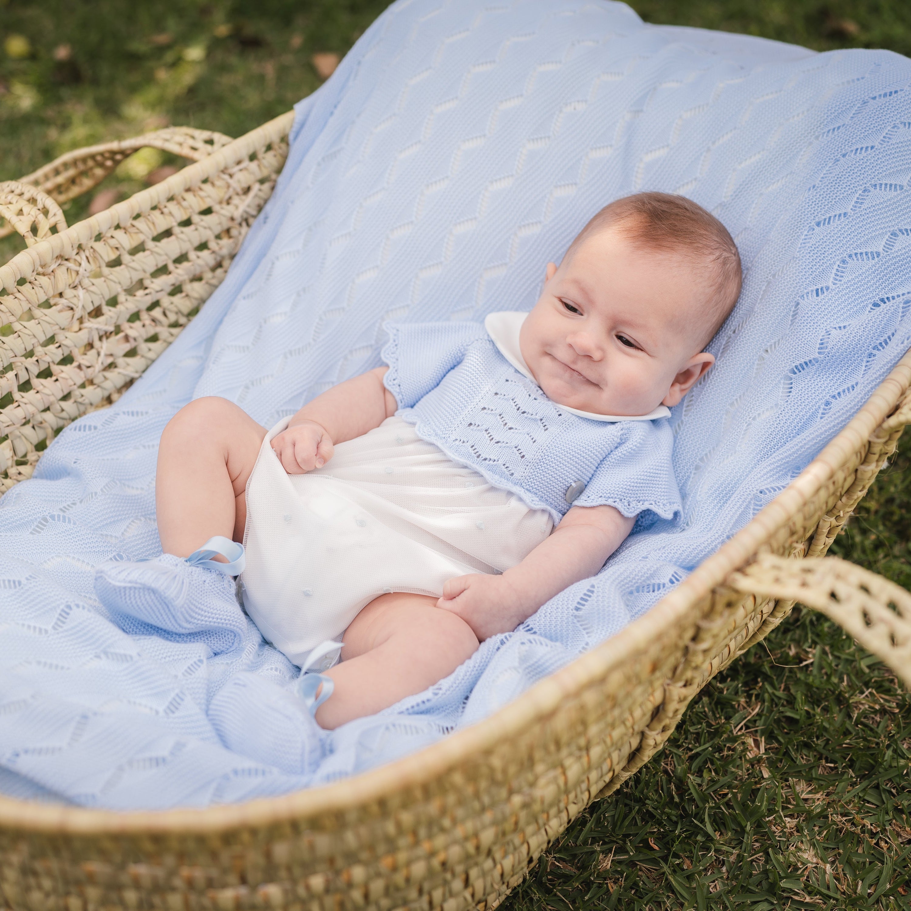 Romper Celeste Blue