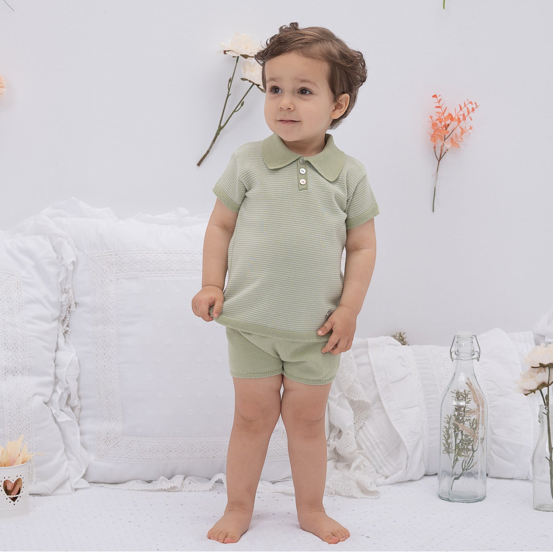 Boy Set Pistachio- Multicolor