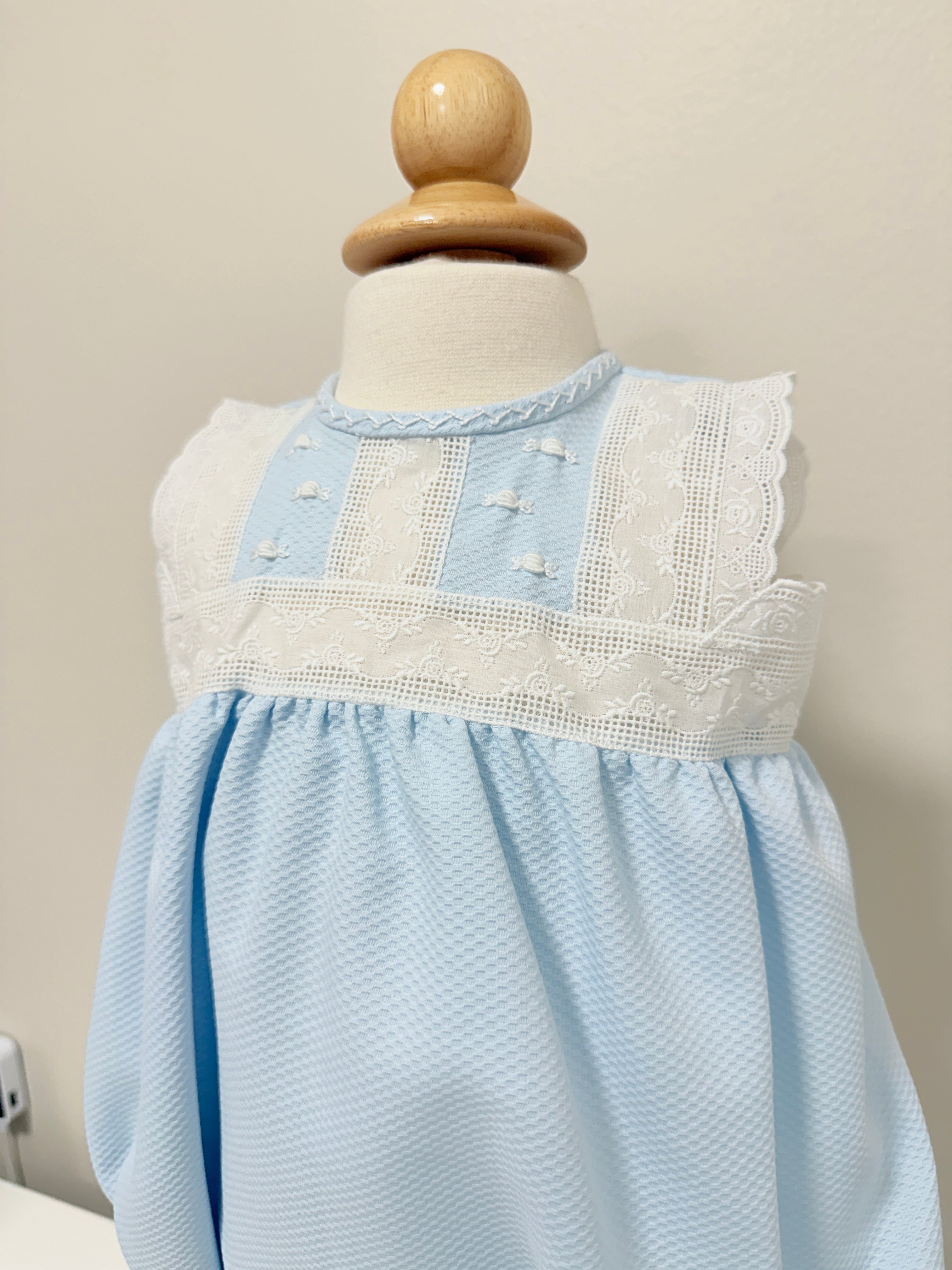 Aruca 'Pique' Romper Blue