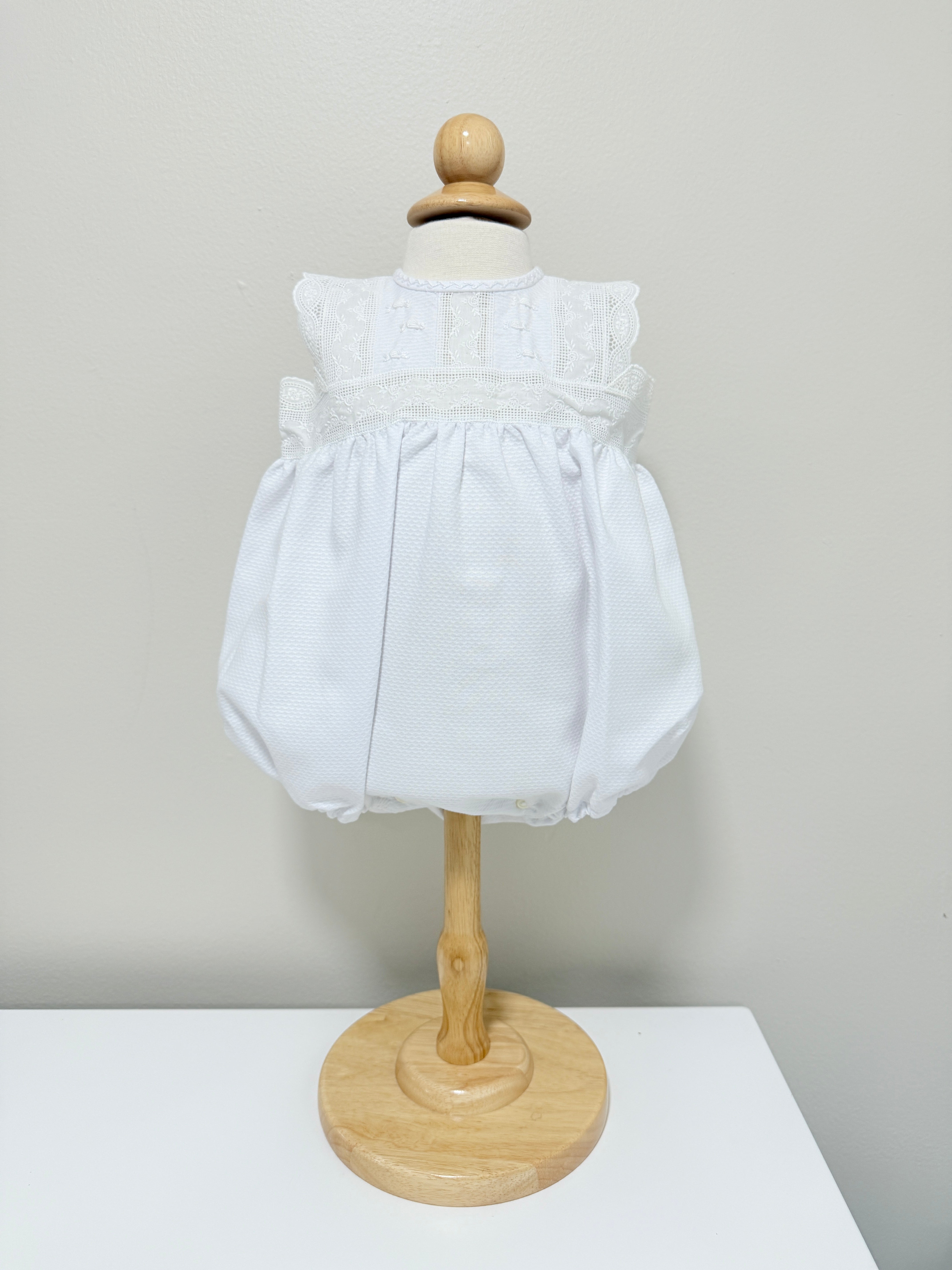 Aruca 'Pique' Romper White