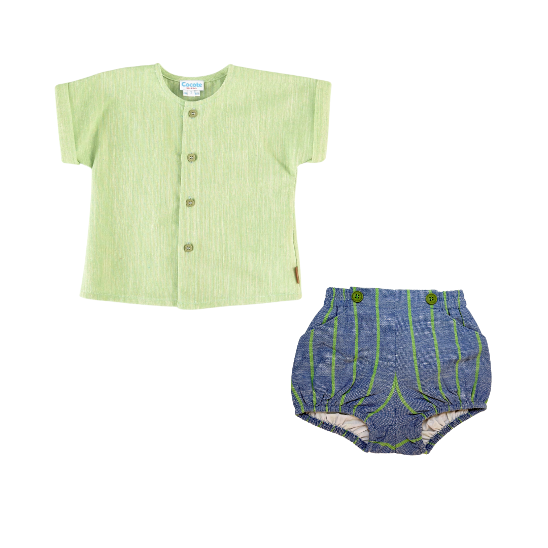 Short Set Rayas