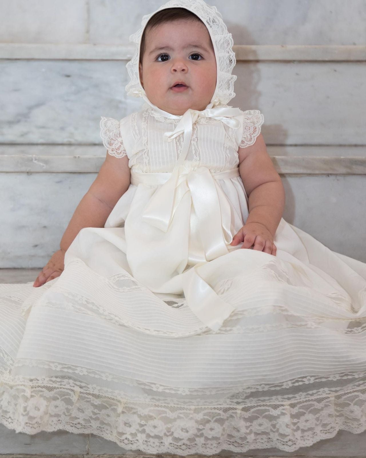 Christening Gown Batista Valencien Doble