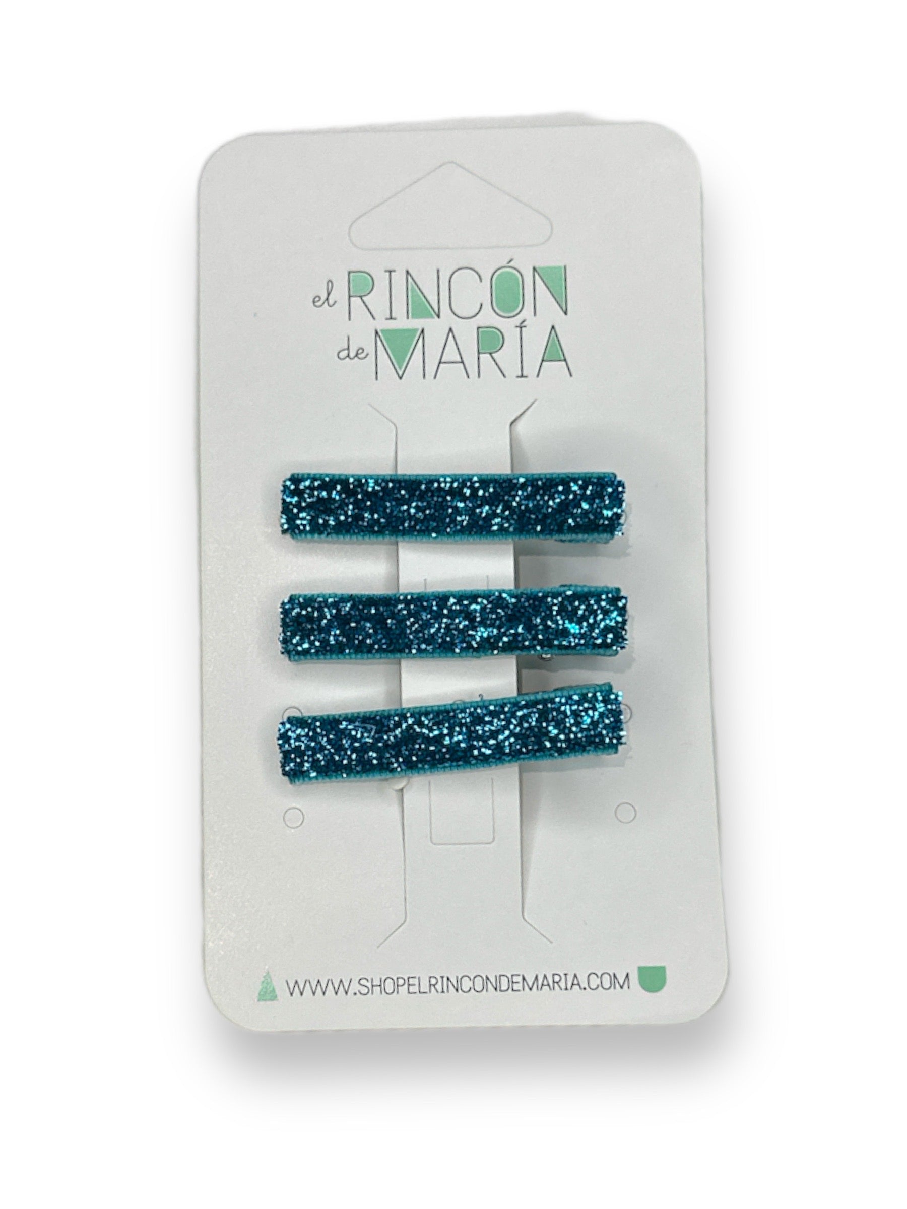 Hair Clips Glitter- 3 pc