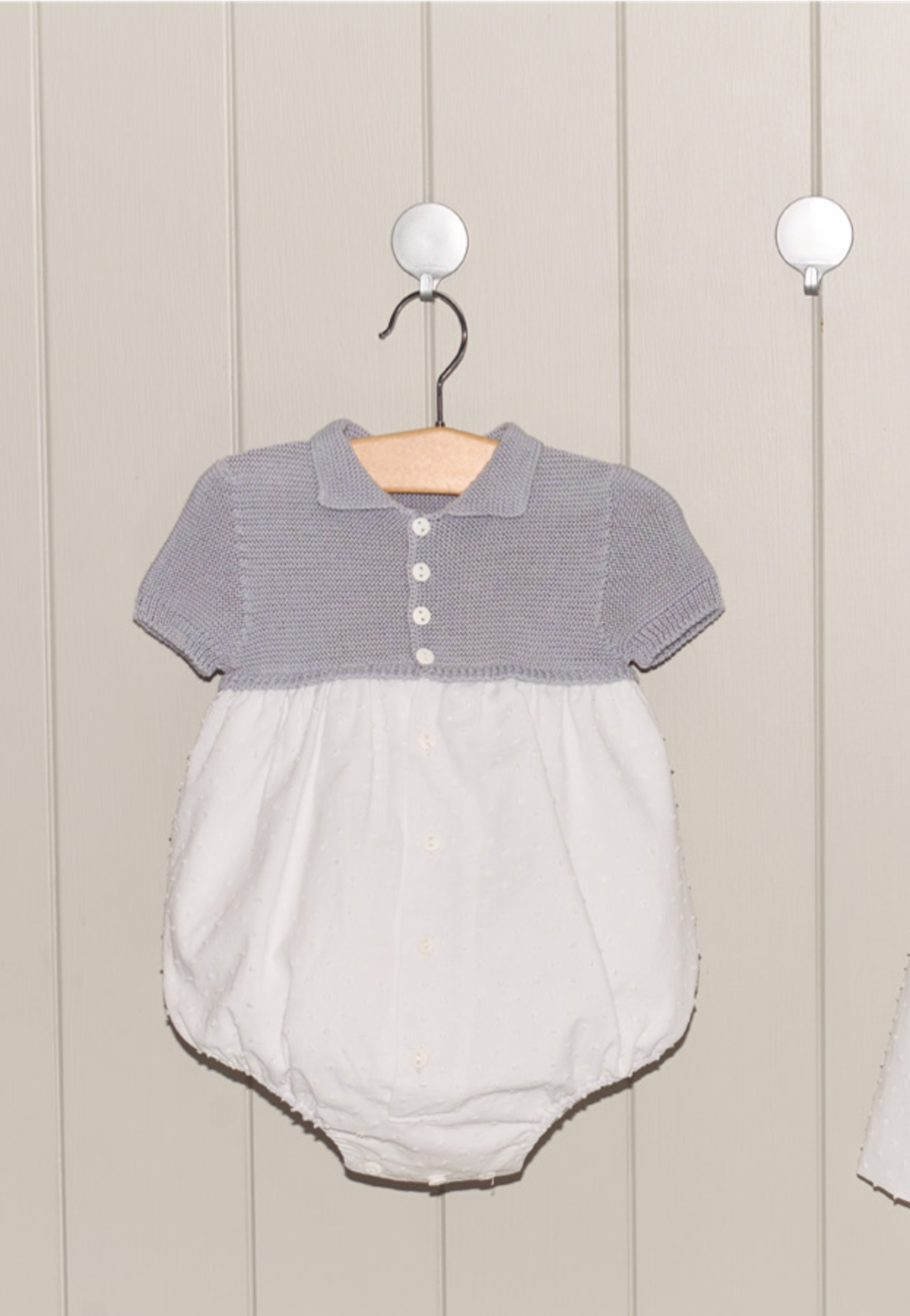 Knit Romper Sail Grey