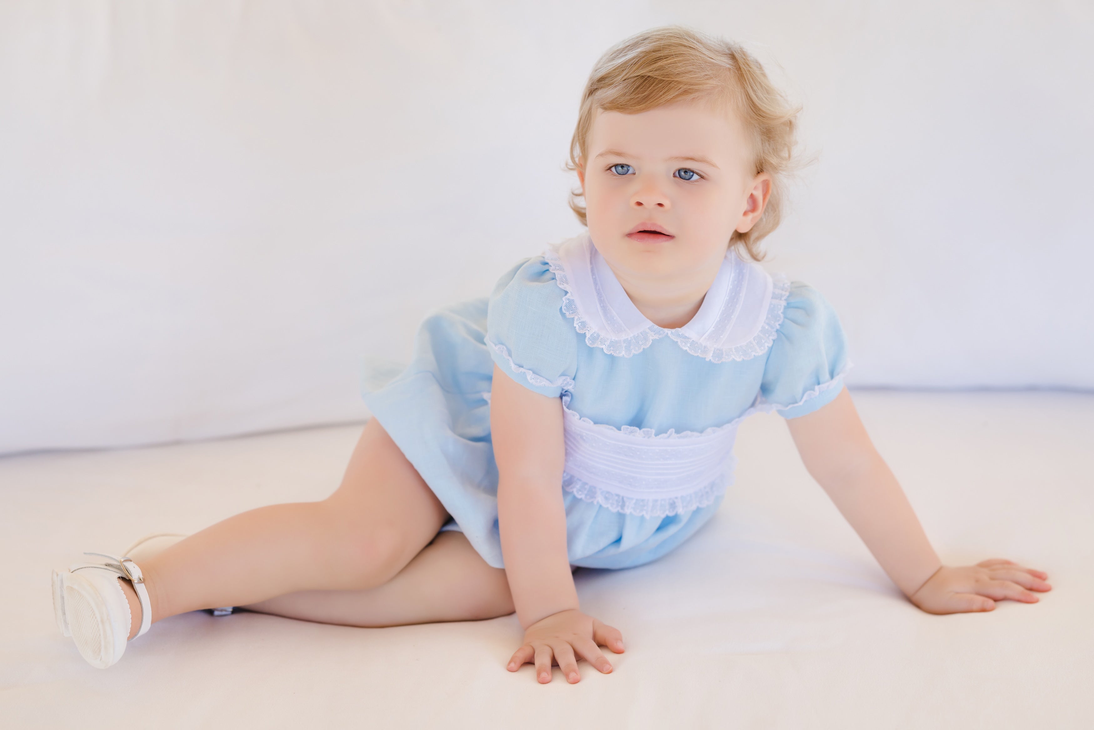 Linen Pink Classic Romper