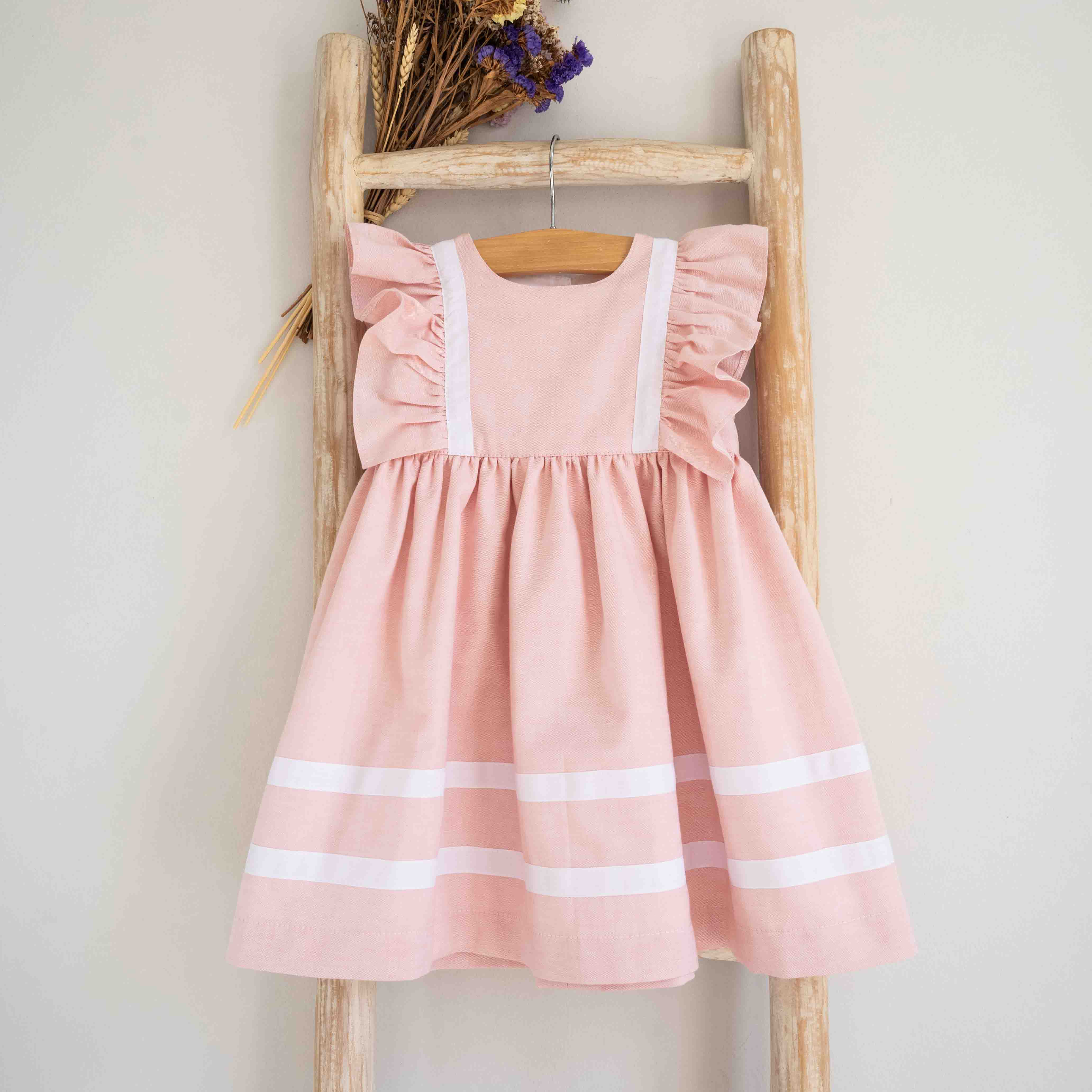 Dress Linen Coral