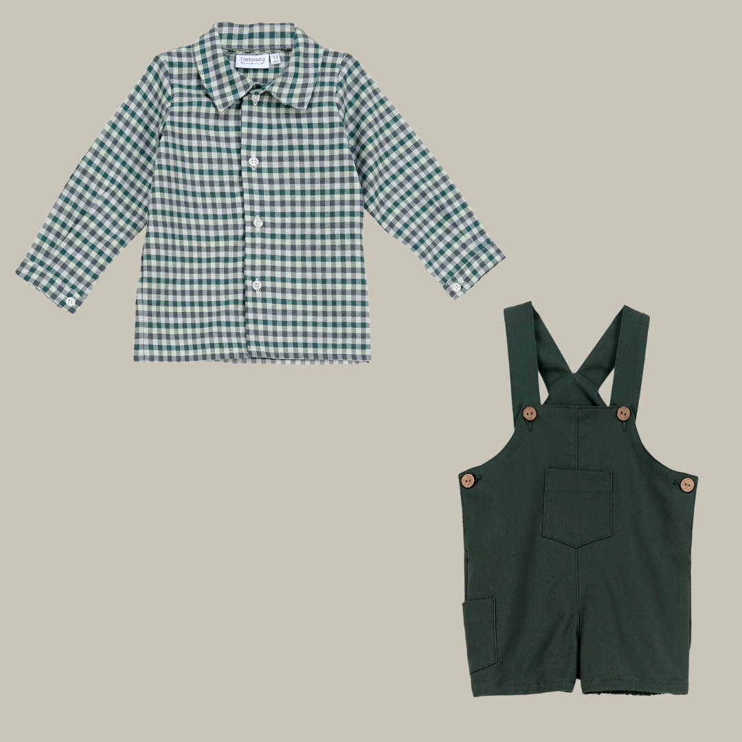 Dungaree Set Brezo Green