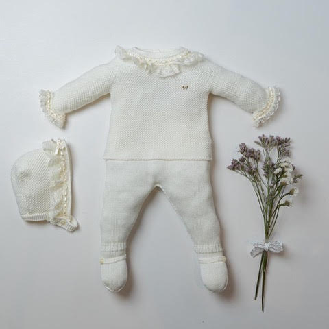 Knit Set Blanca- 3pc