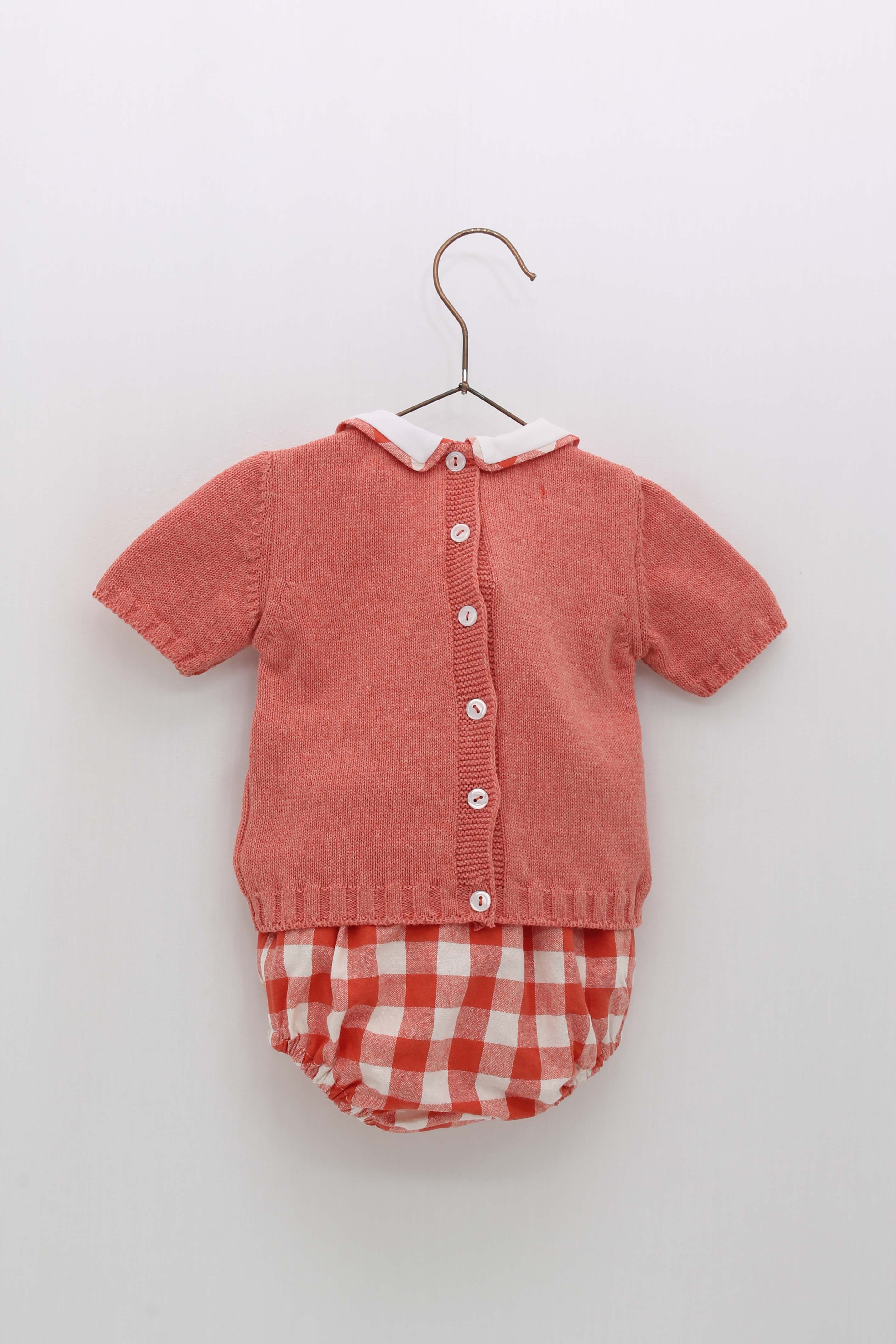 Knit Boy Set Rouge