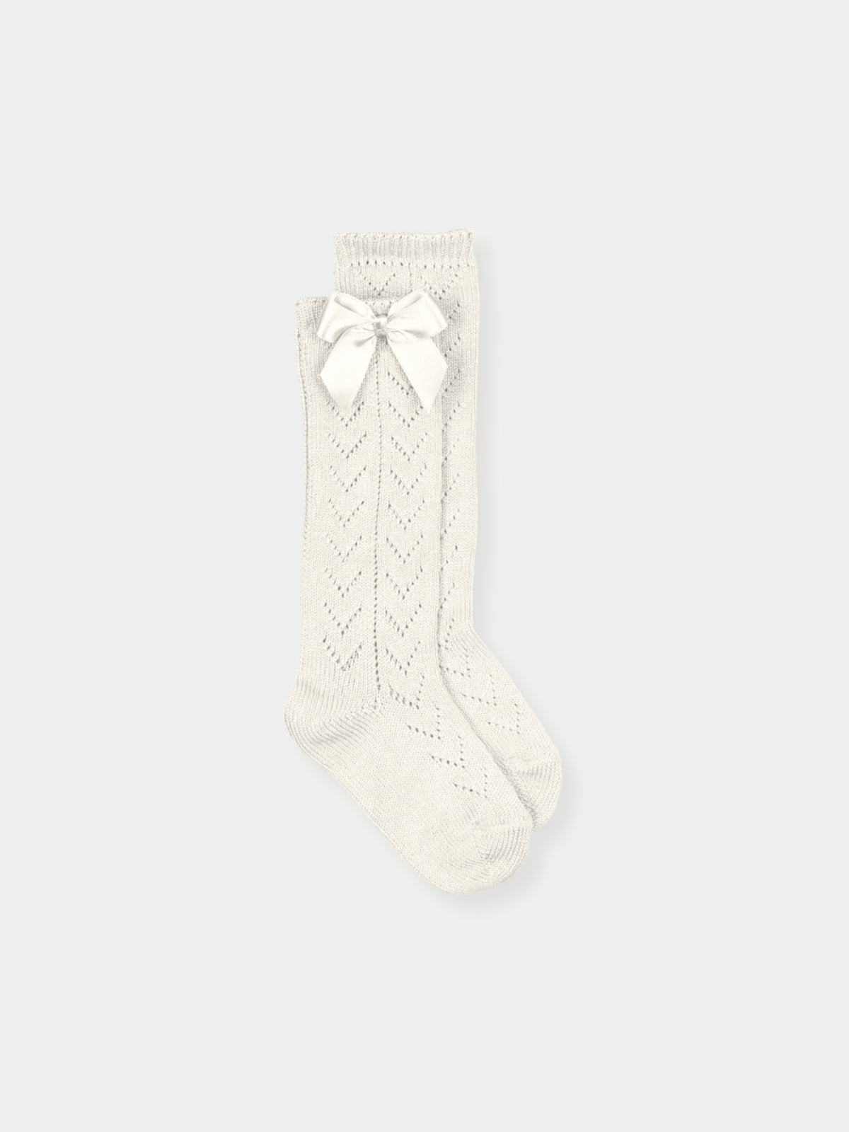 Knee Socks V Pattern- Bow