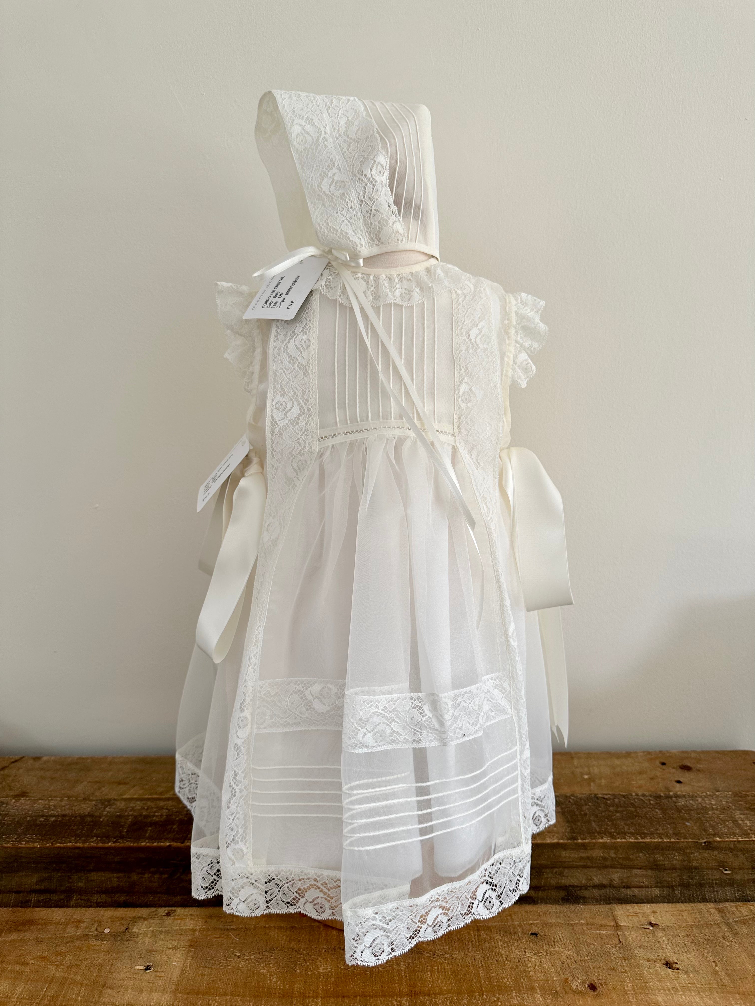 Christening Gown Ava- 2pc