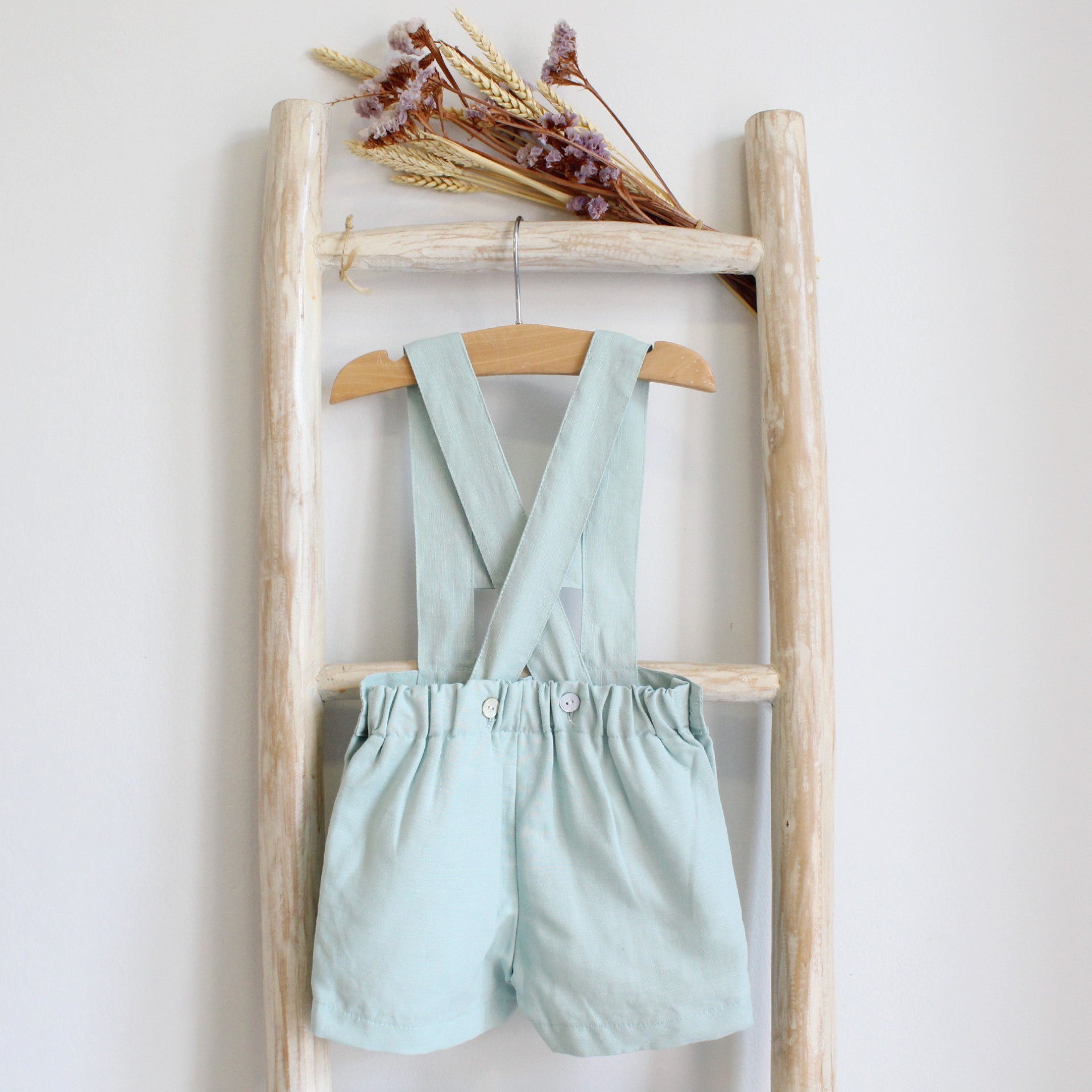 Shorts with Straps Set Linen