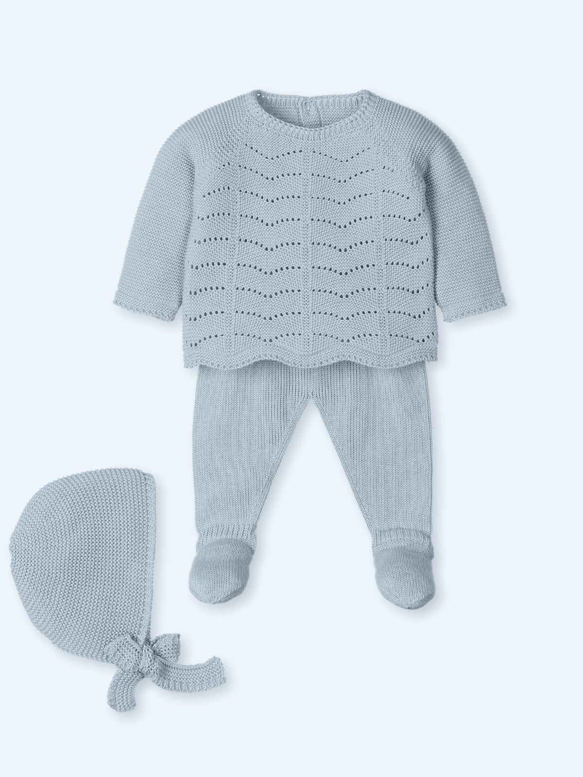 Knit Set 'Tess' Blue