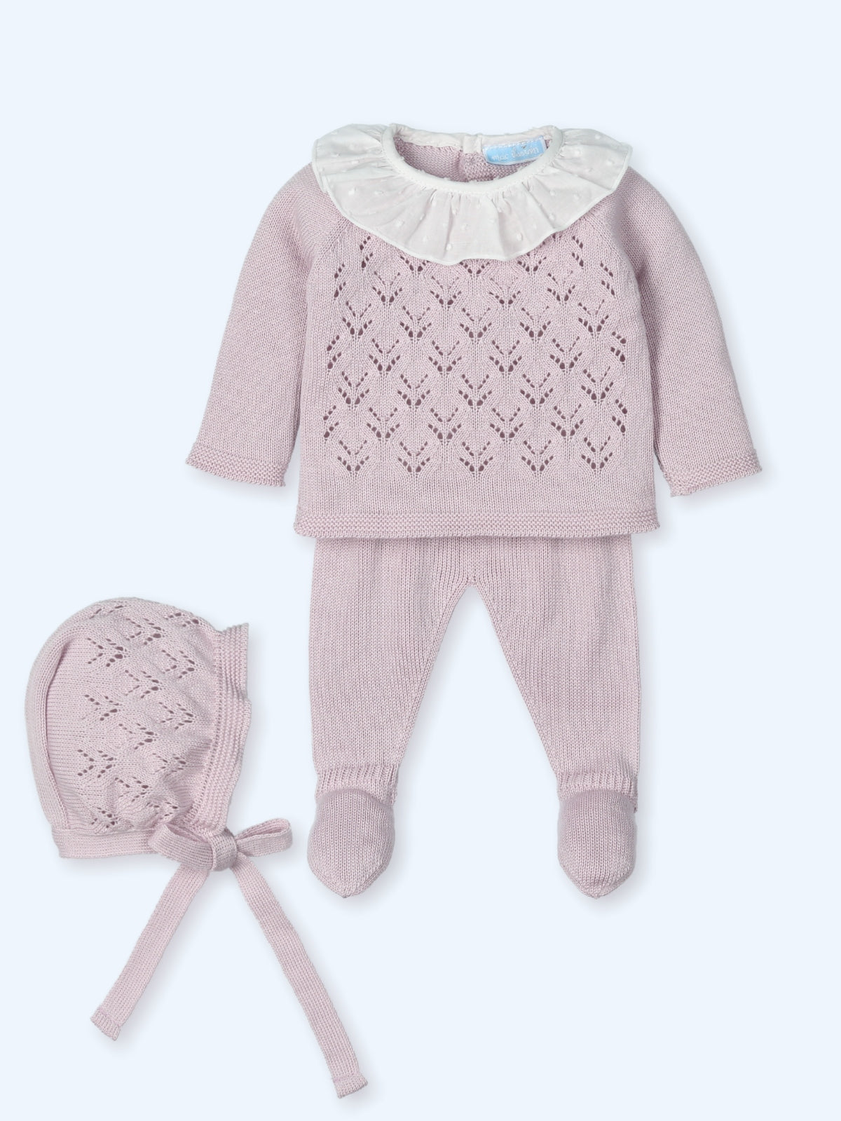 Knit Set 'Cerezas' Lavender