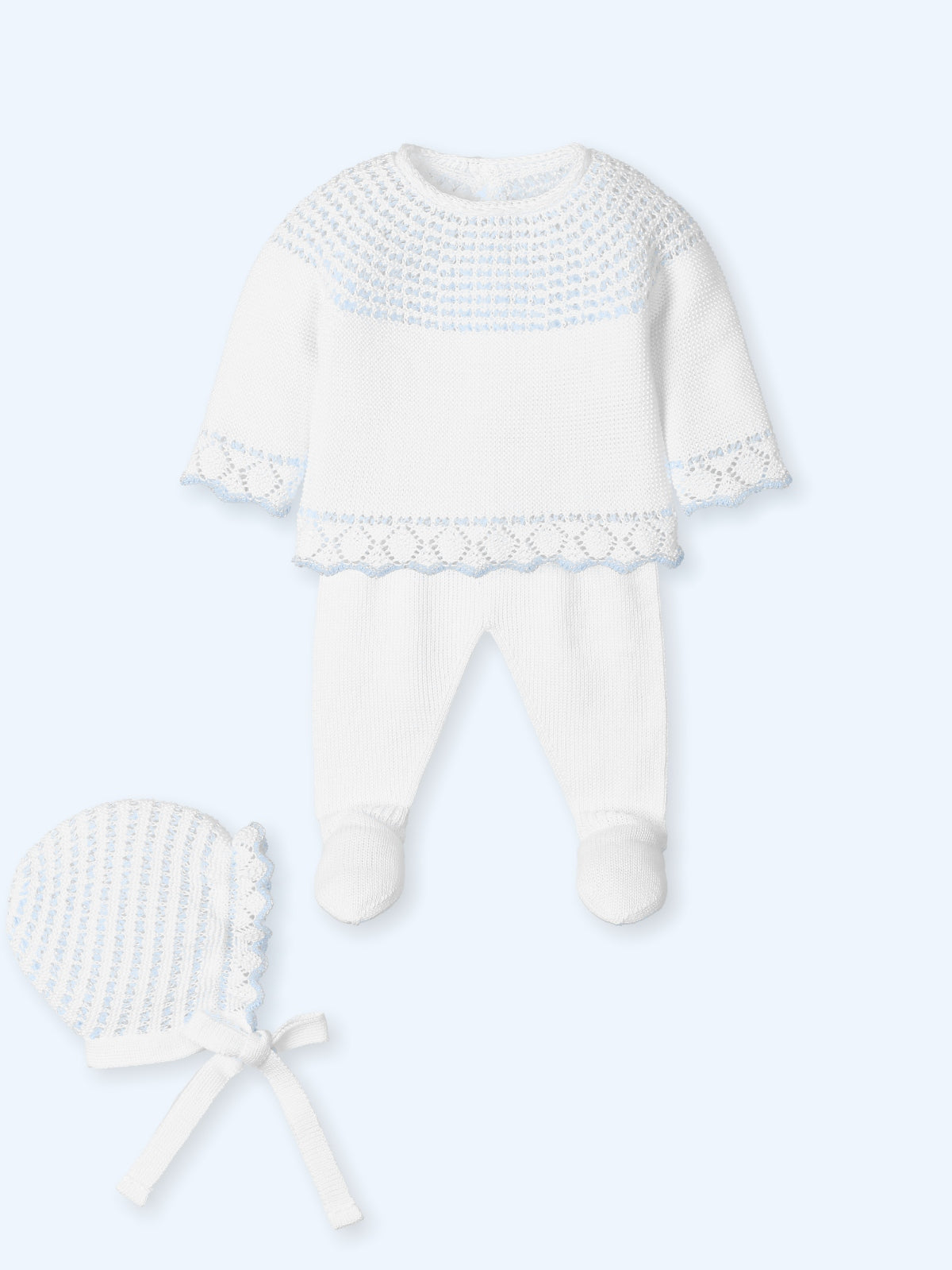 Knit Set 'Dots Bliss' Blue