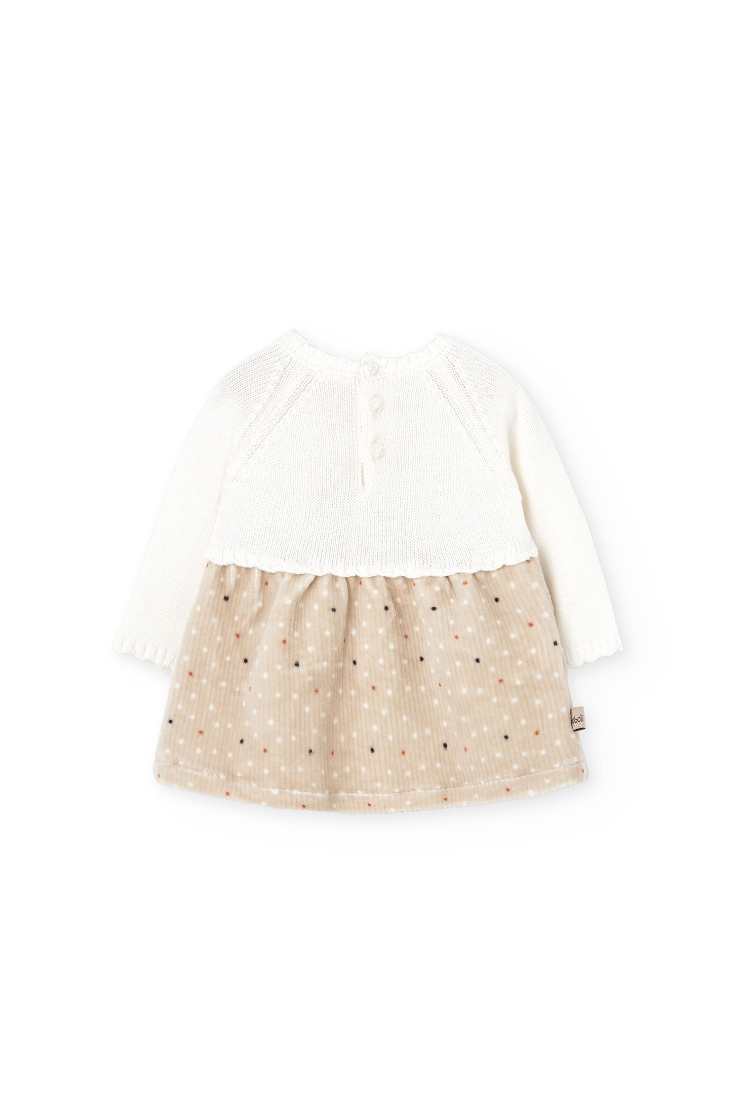 Dress Cream Polka Dots