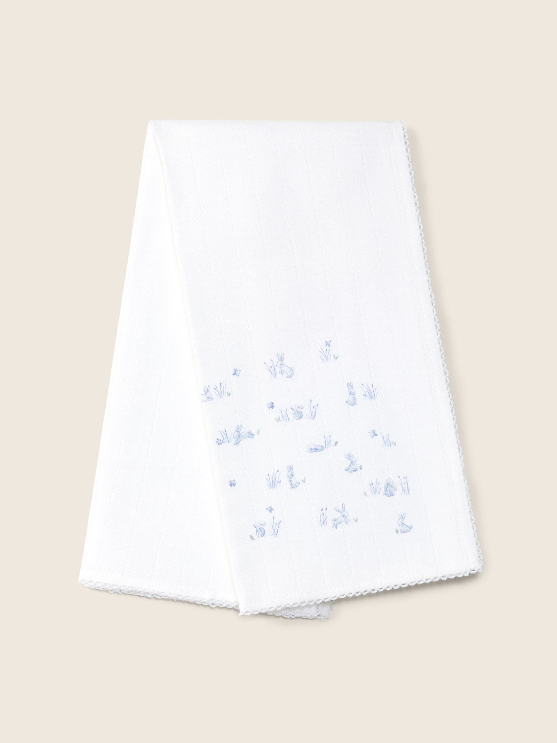 Receiving Blanket 'Conejito Blue'