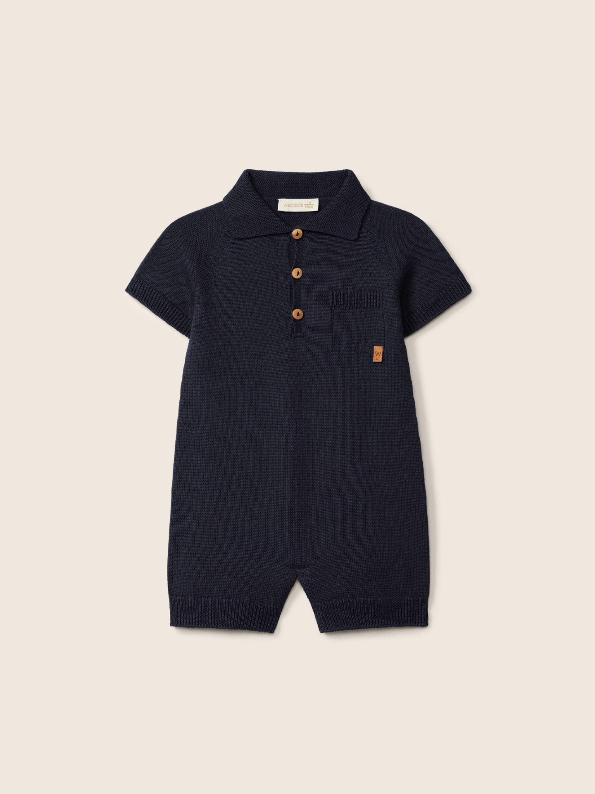Polo Romper 'Summer' Navy