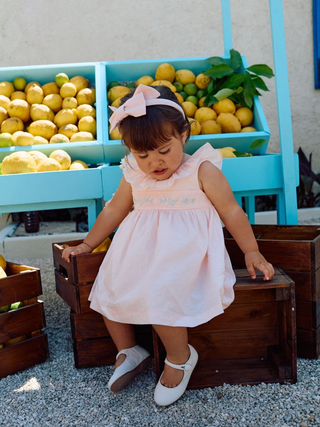 Dress 'Salmon Embroidery'