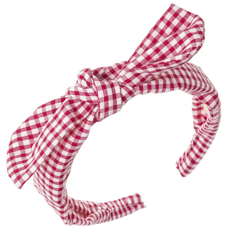 Headband Vichy Bow