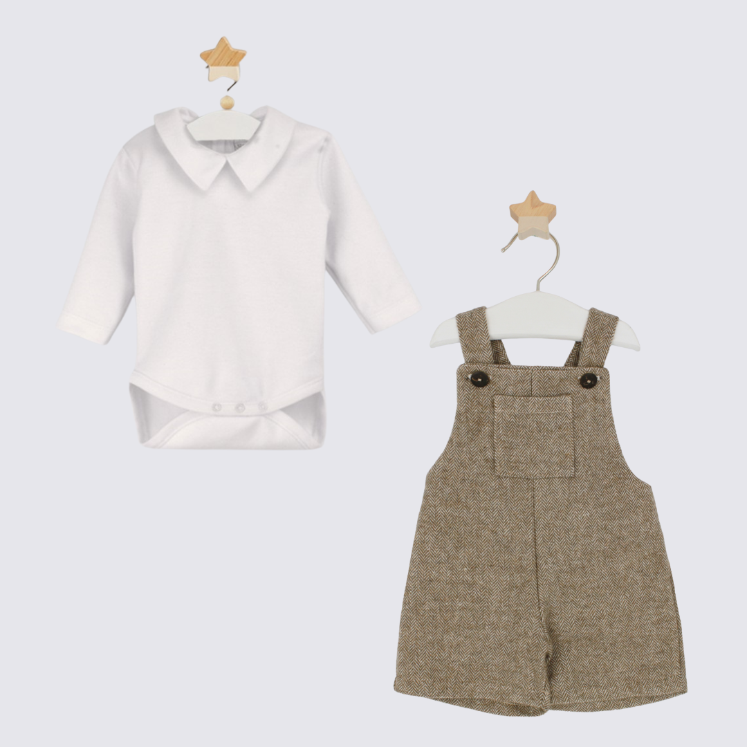 Dungaree Set Chocolate