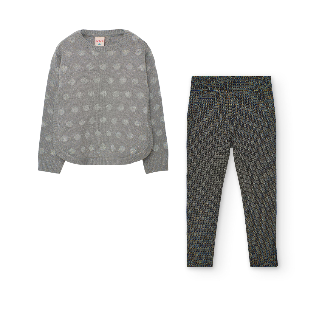 Pant Set Silver