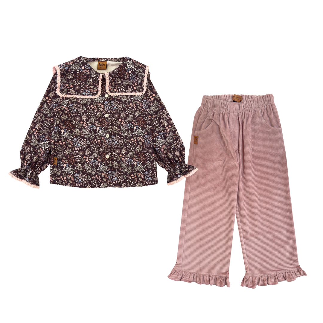 Floral Pink Pant Set