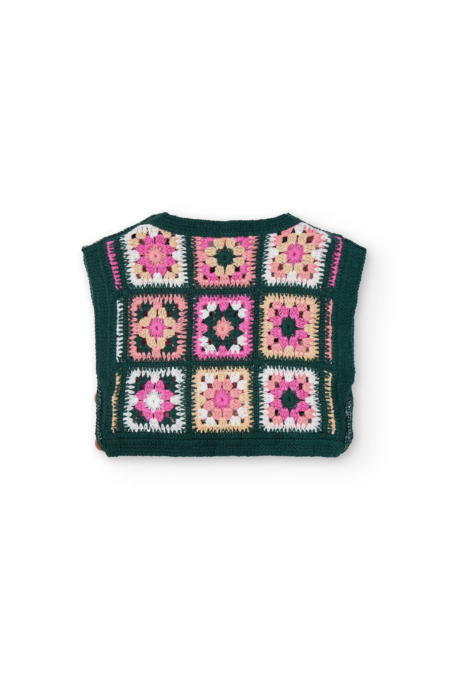 Outfit Crochet Green Flowers