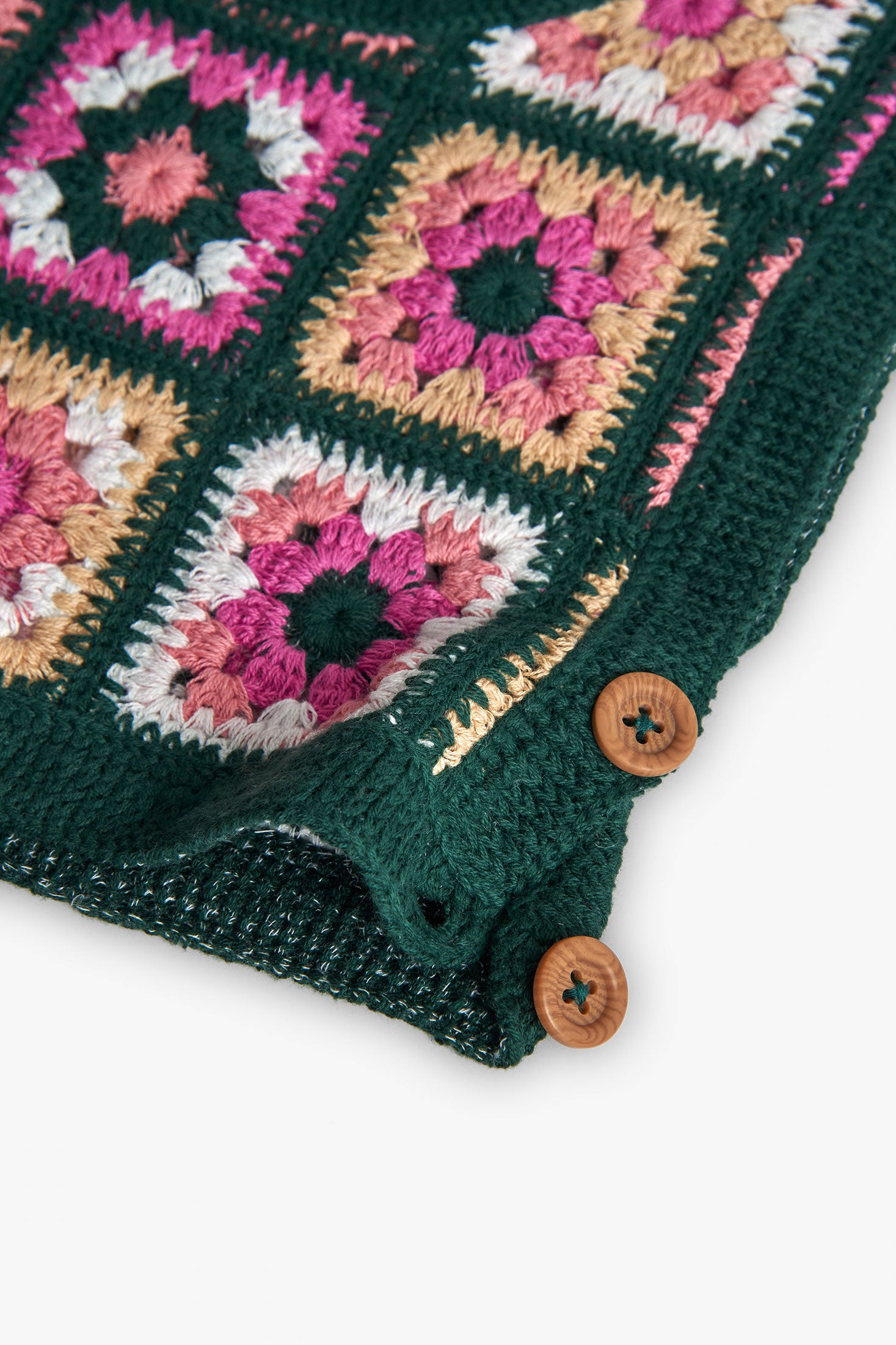 Outfit Crochet Green Flowers